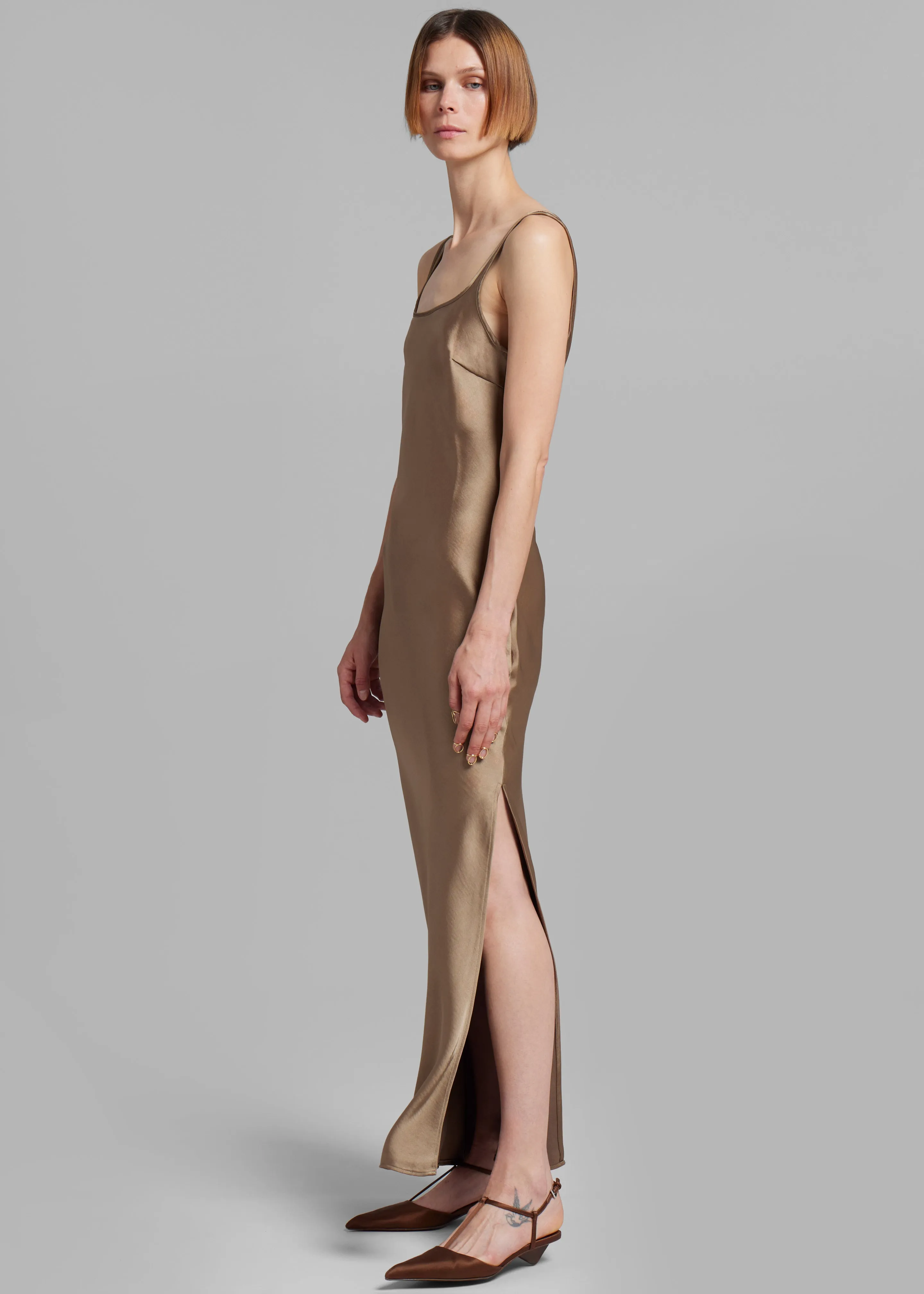 Samsøe Samsøe Sunna Dress - Lead Gray sold by Frankie Shop product image thumbnail 4