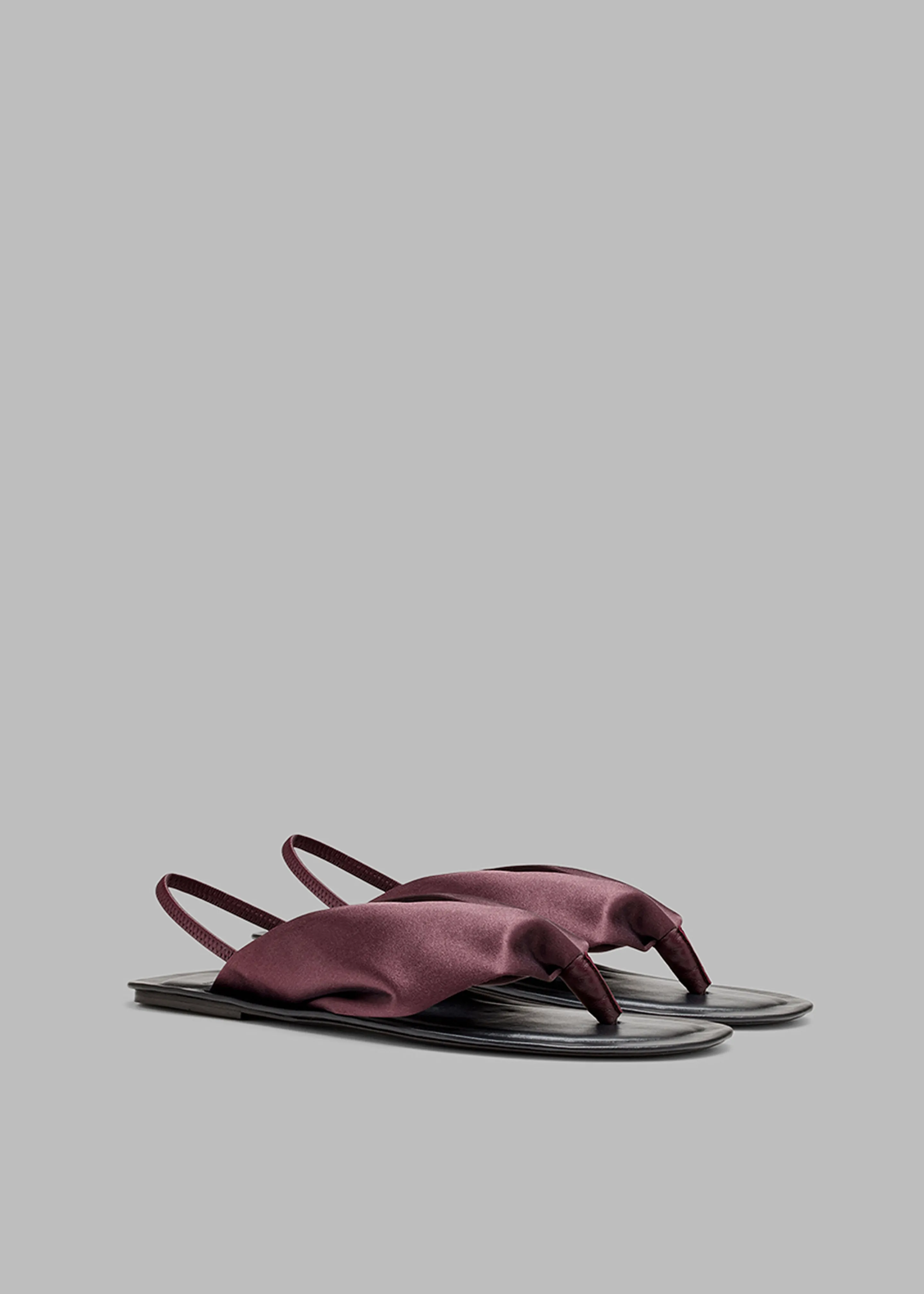 Loulou Studio Zila Slingback Flat Sandals - Midnight Bordeaux sold by Frankie Shop product image thumbnail 3