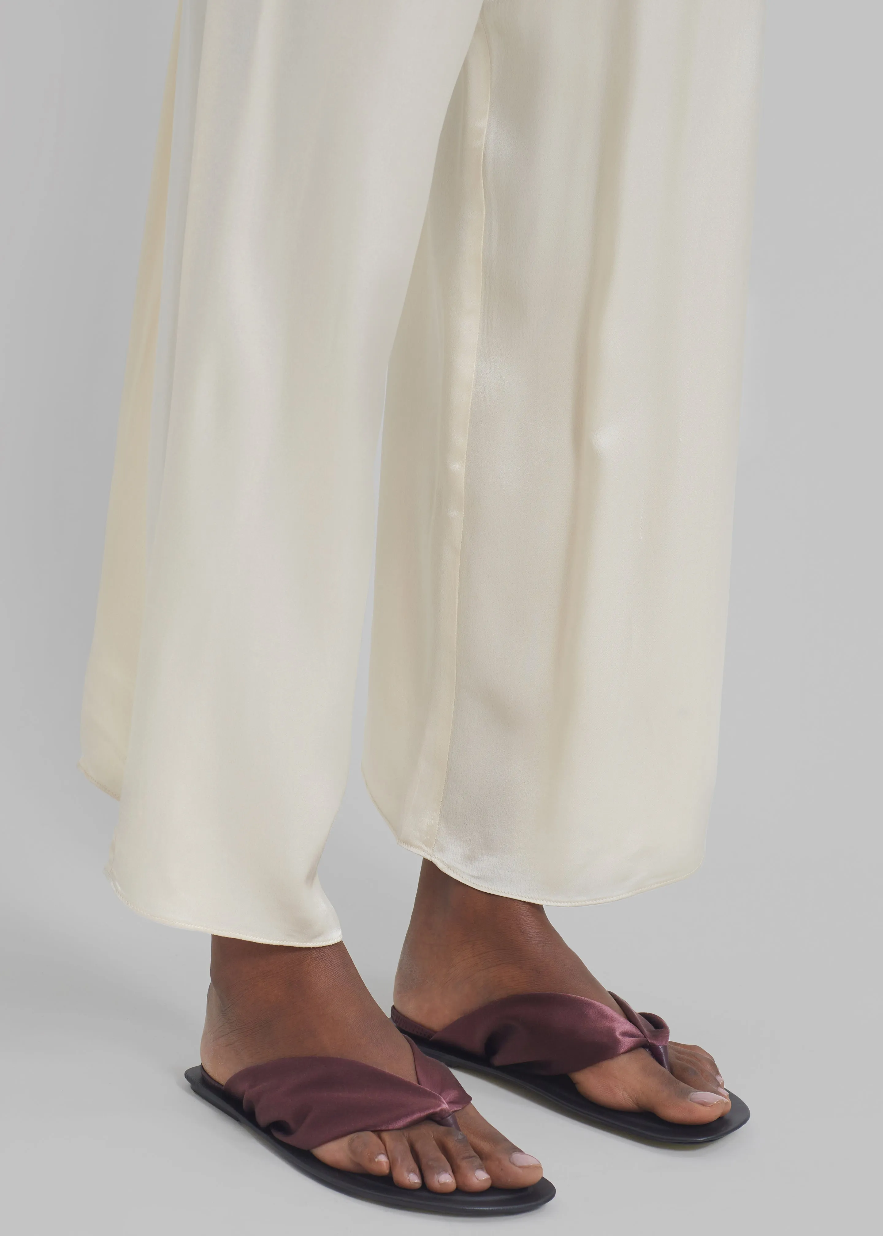 Loulou Studio Zila Slingback Flat Sandals - Midnight Bordeaux sold by Frankie Shop product image thumbnail 5