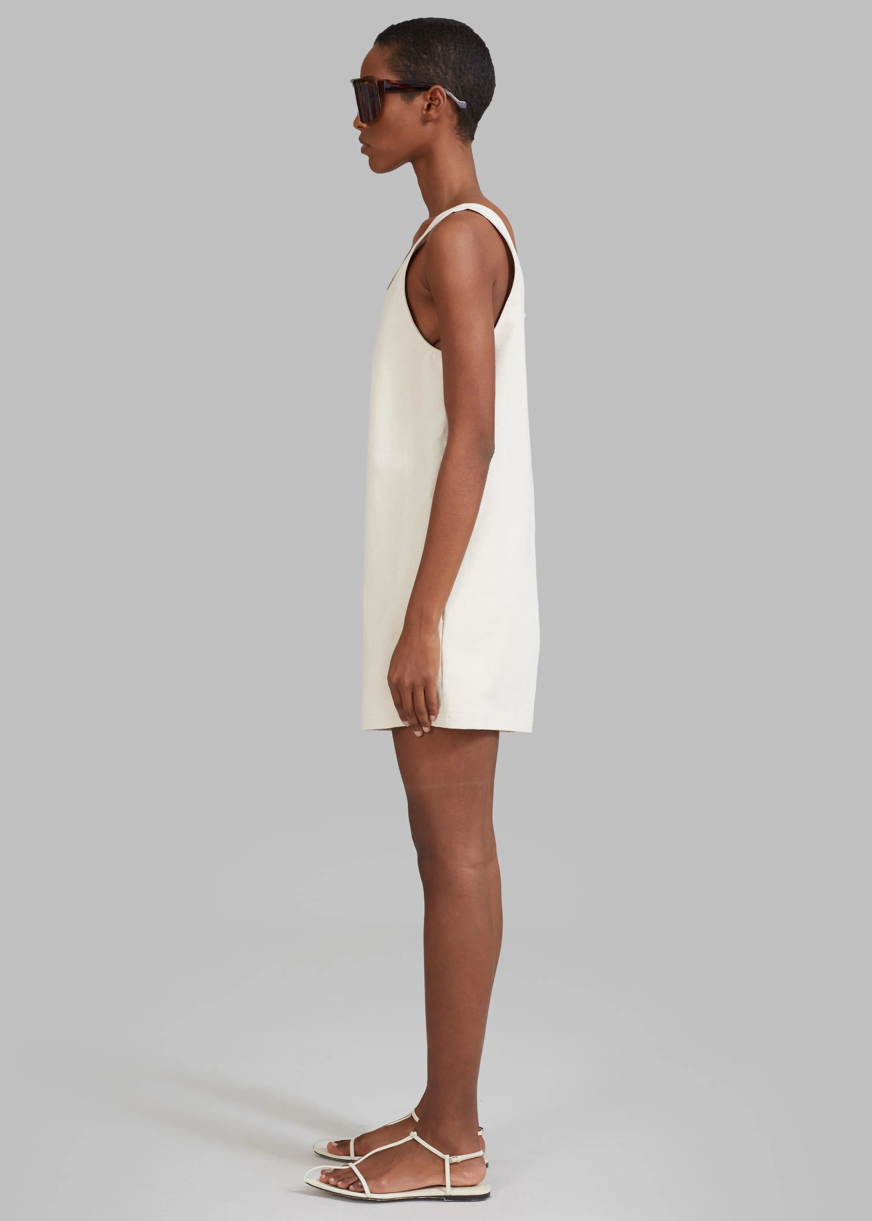 Claris Twill Romper - Cream sold by Frankie Shop product image thumbnail 5