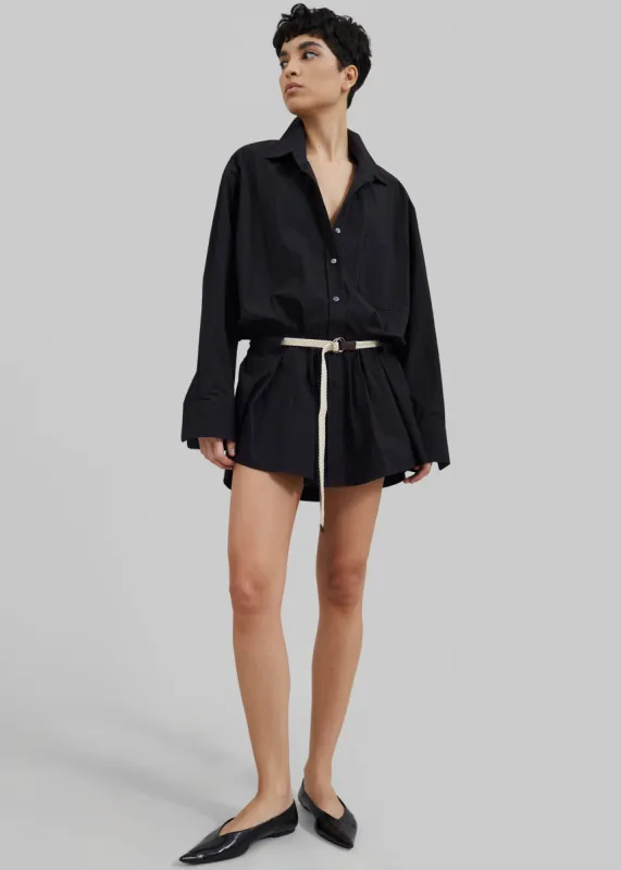 Matty Belted Dress - Black sold by Frankie Shop