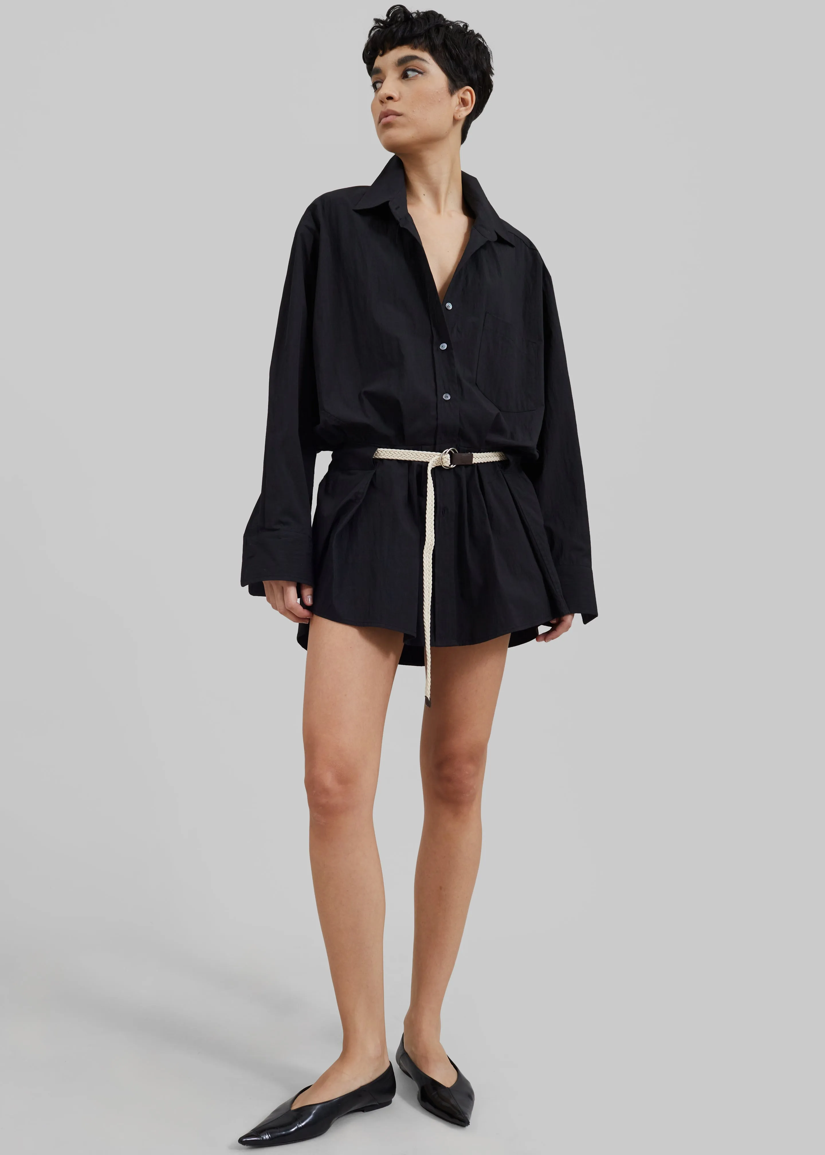 Matty Belted Dress - Black sold by Frankie Shop