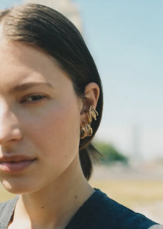 Completedworks The Day the Cactus Bloomed Ear Cuff - Gold made by Frankie Shop