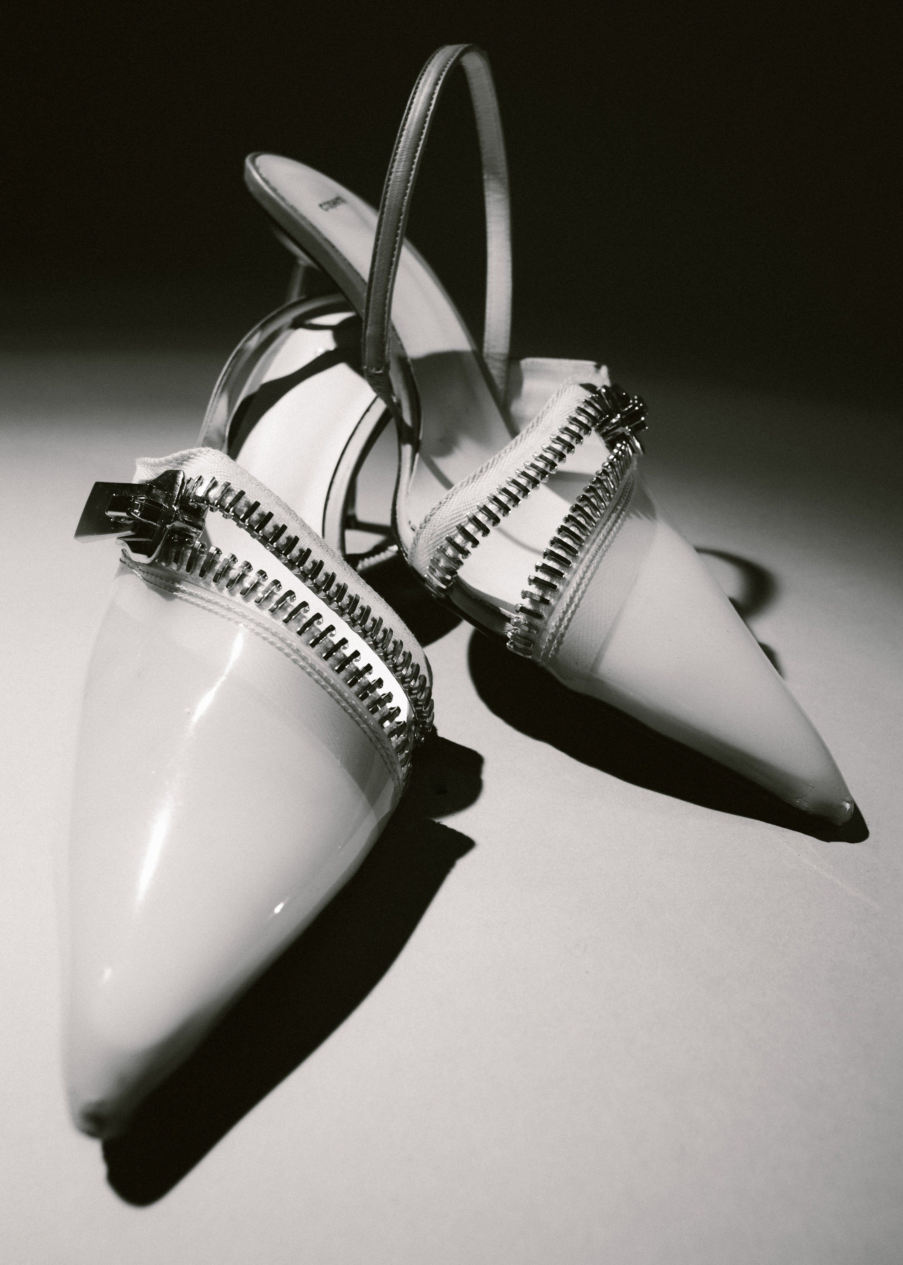 Coperni Clear Zip Stiletto - Clear White sold by Frankie Shop product image thumbnail 2