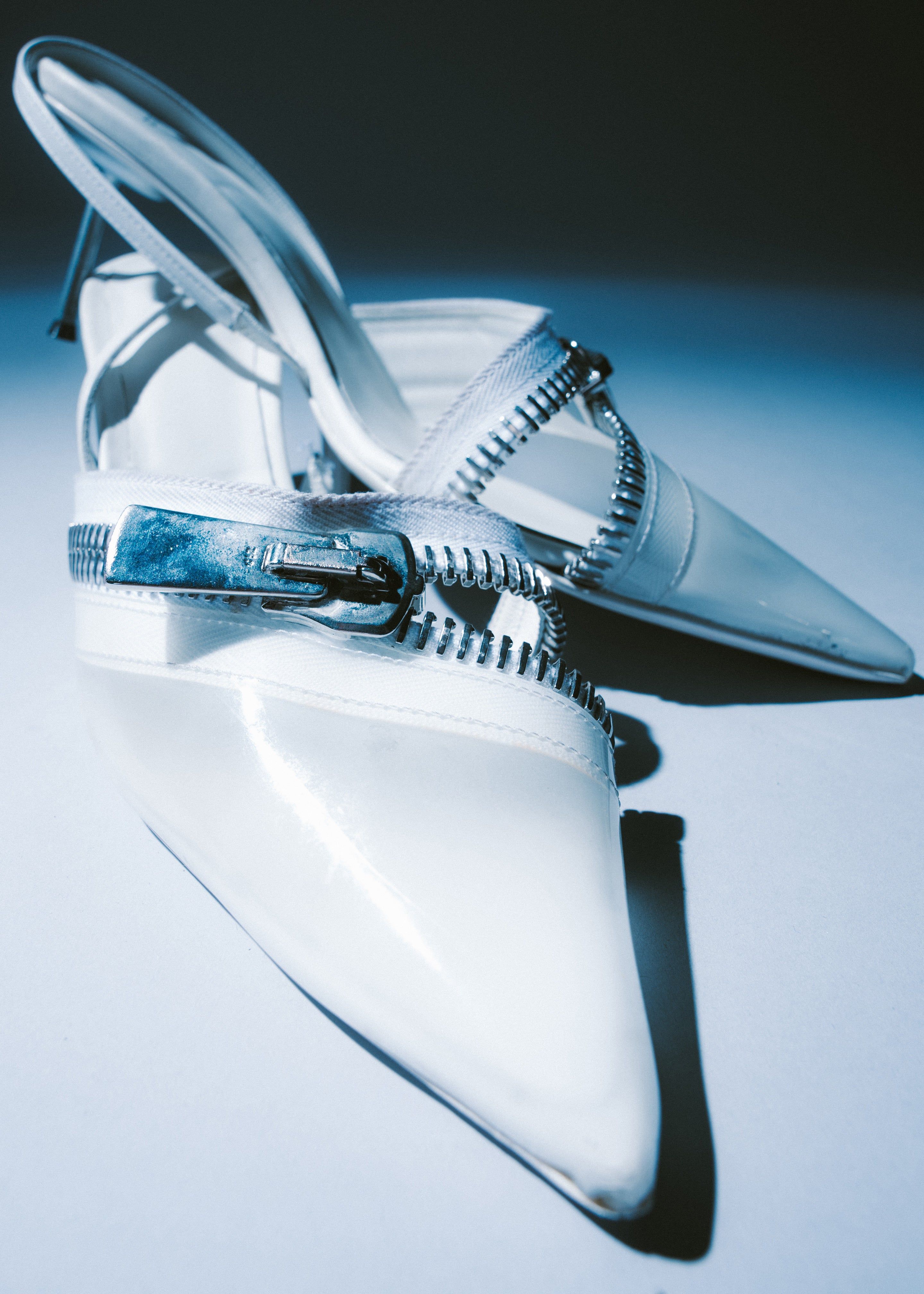 Coperni Clear Zip Stiletto - Clear White sold by Frankie Shop product image thumbnail 5
