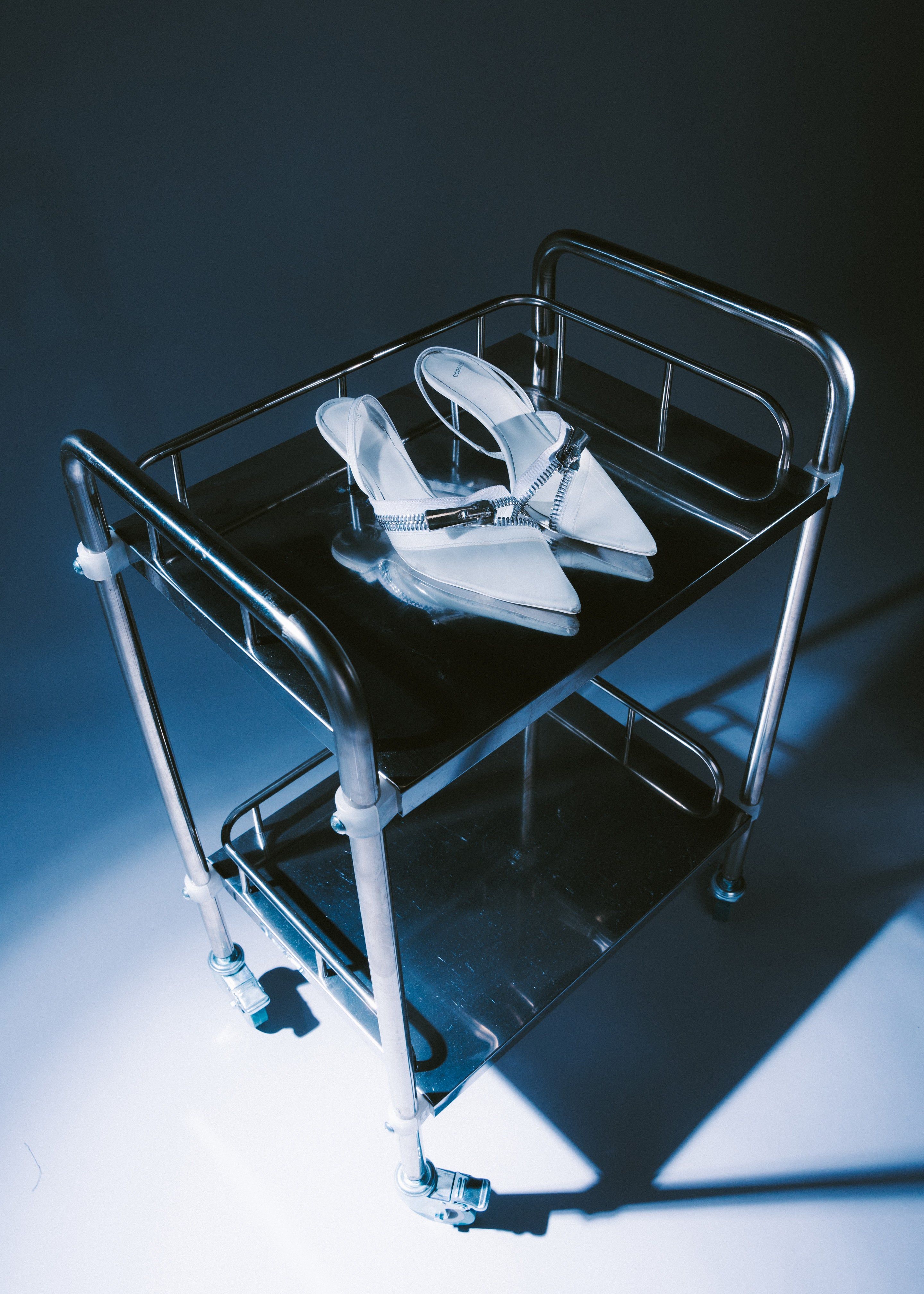 Coperni Clear Zip Stiletto - Clear White sold by Frankie Shop product image thumbnail 4