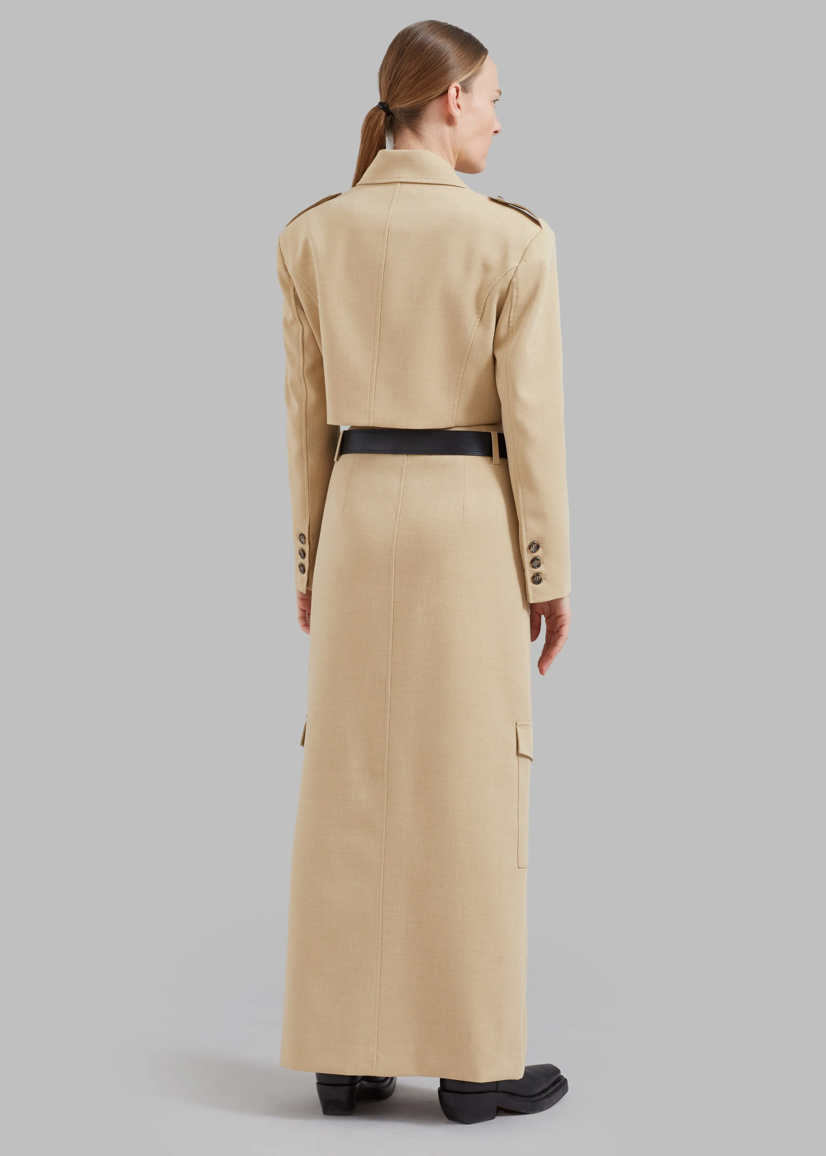 Eden Cropped Cargo Jacket - Beige sold by Frankie Shop product image thumbnail 5