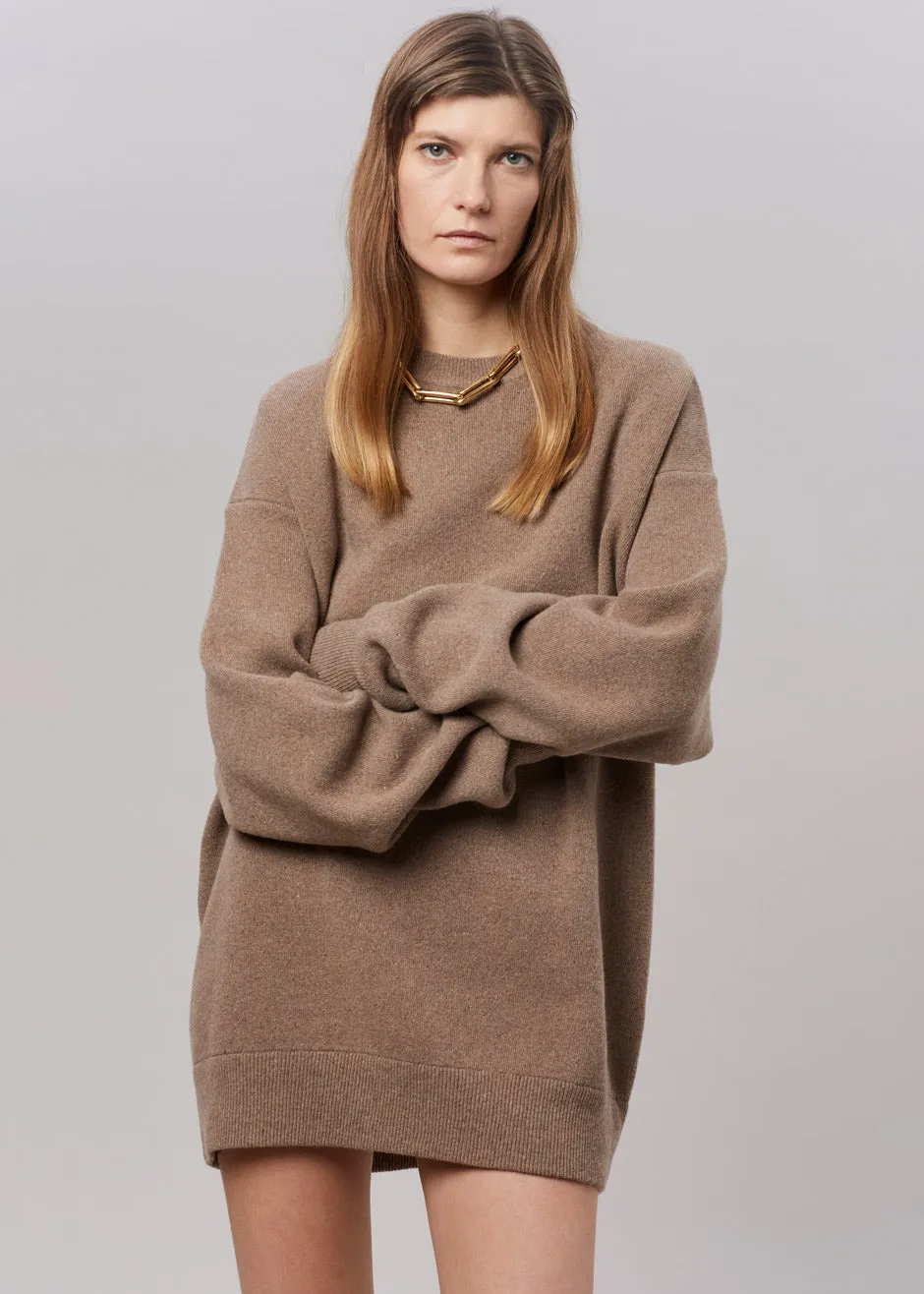 Hadrien Italian Recycled Cashmere Sweater - Taupe sold by Frankie Shop product image thumbnail 2
