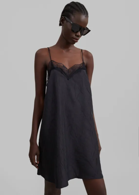 Julia Slip Dress - Black sold by Frankie Shop