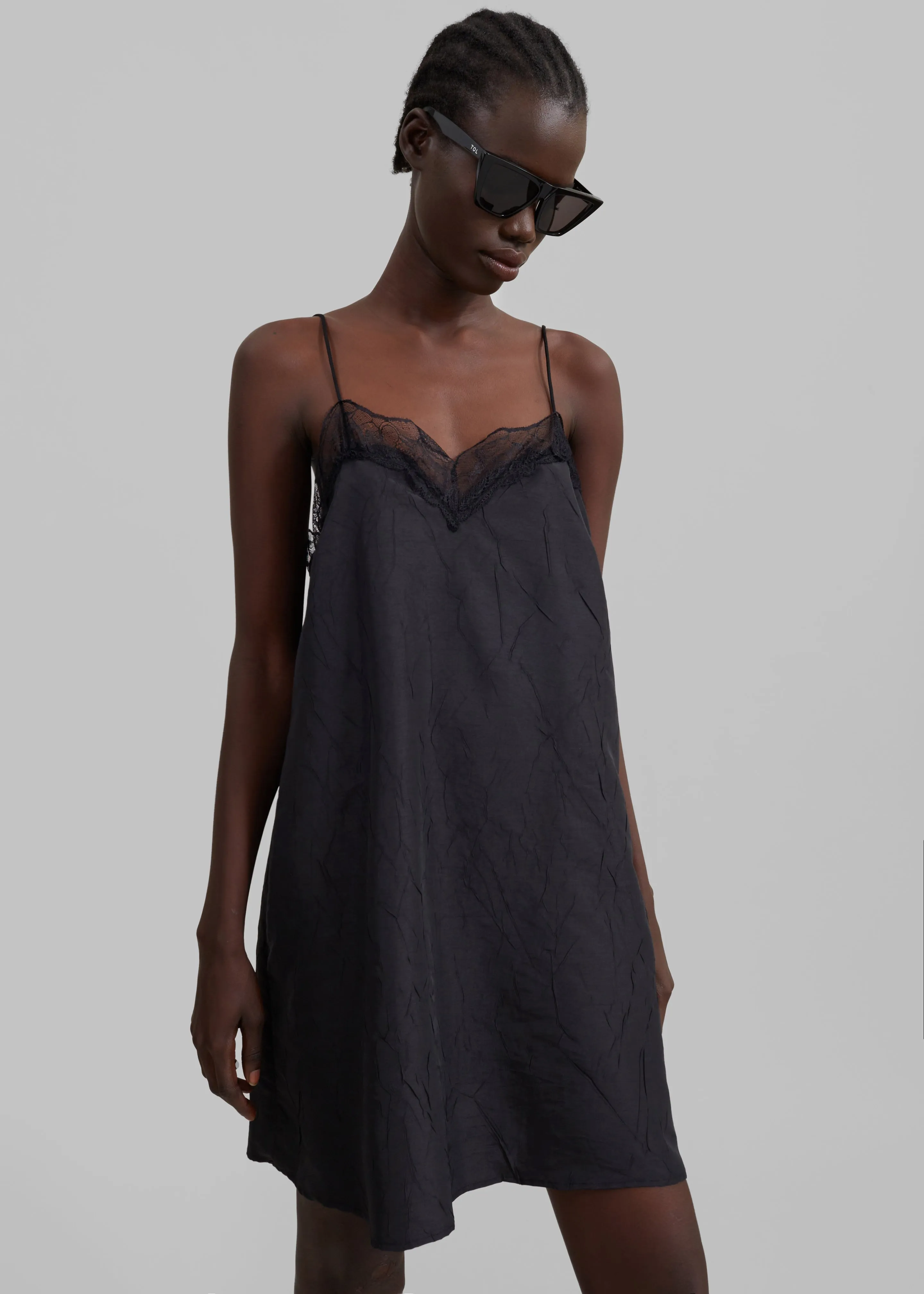 Julia Slip Dress - Black sold by Frankie Shop