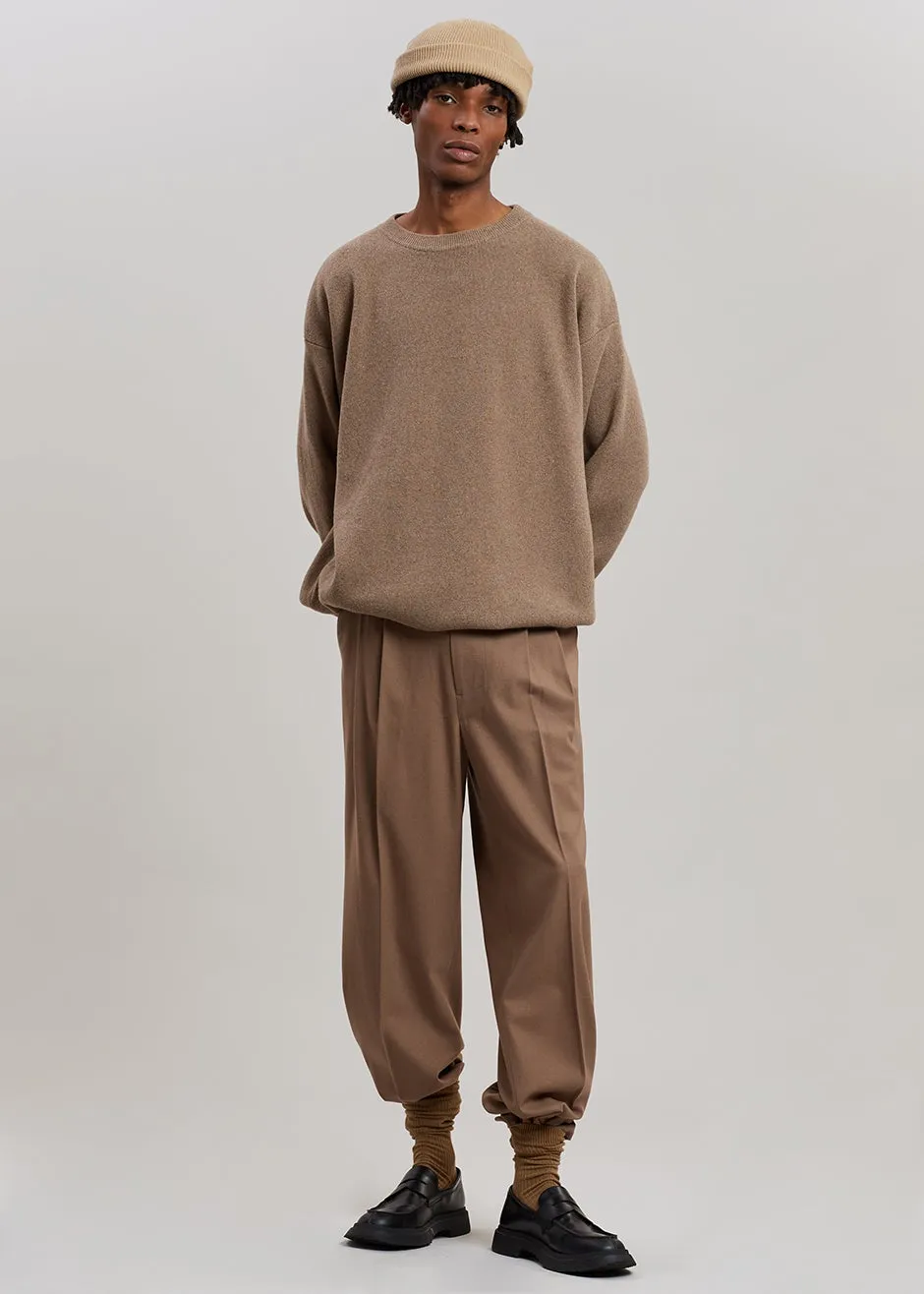 Hadrien Italian Recycled Cashmere Sweater - Taupe sold by Frankie Shop product image thumbnail 5