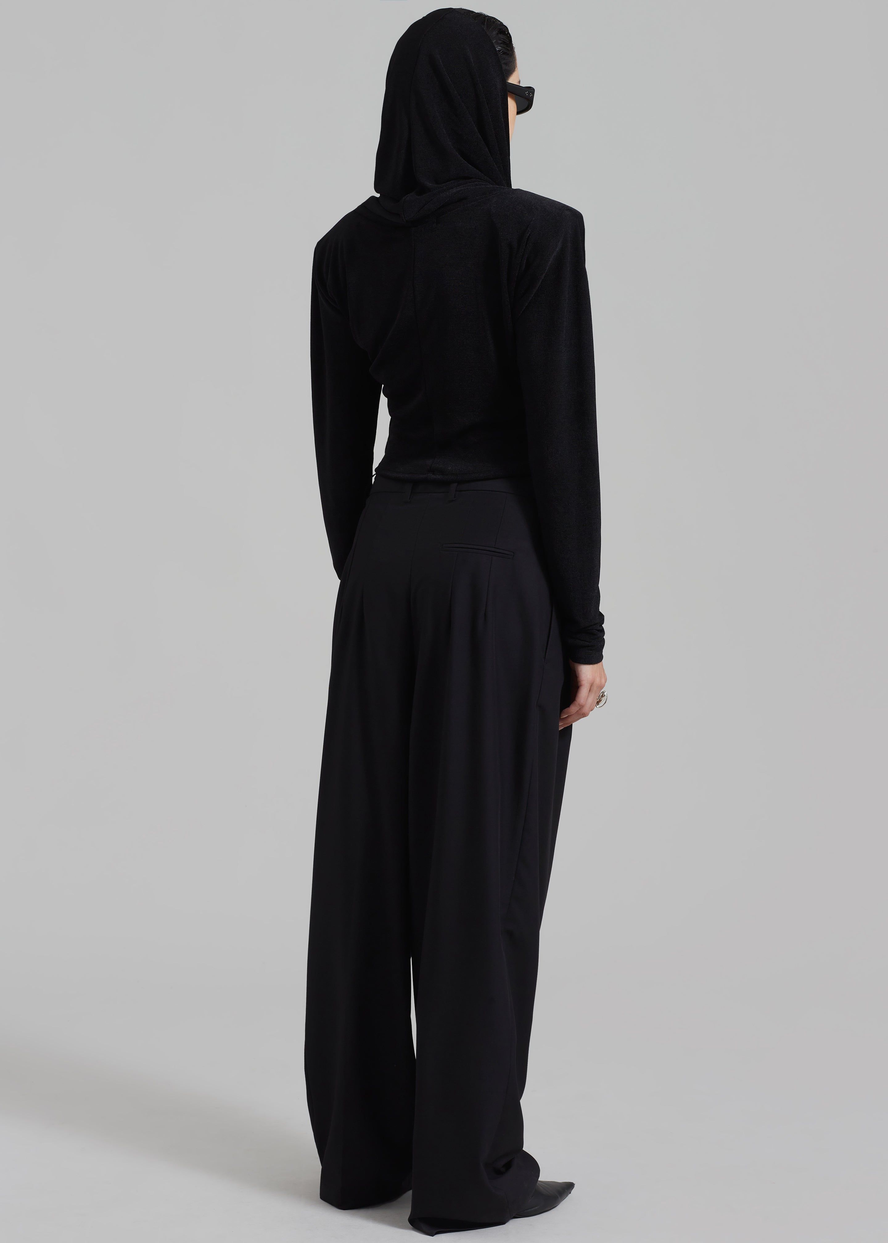 ROTATE Slinky Hooded Top - Black sold by Frankie Shop product image thumbnail 9