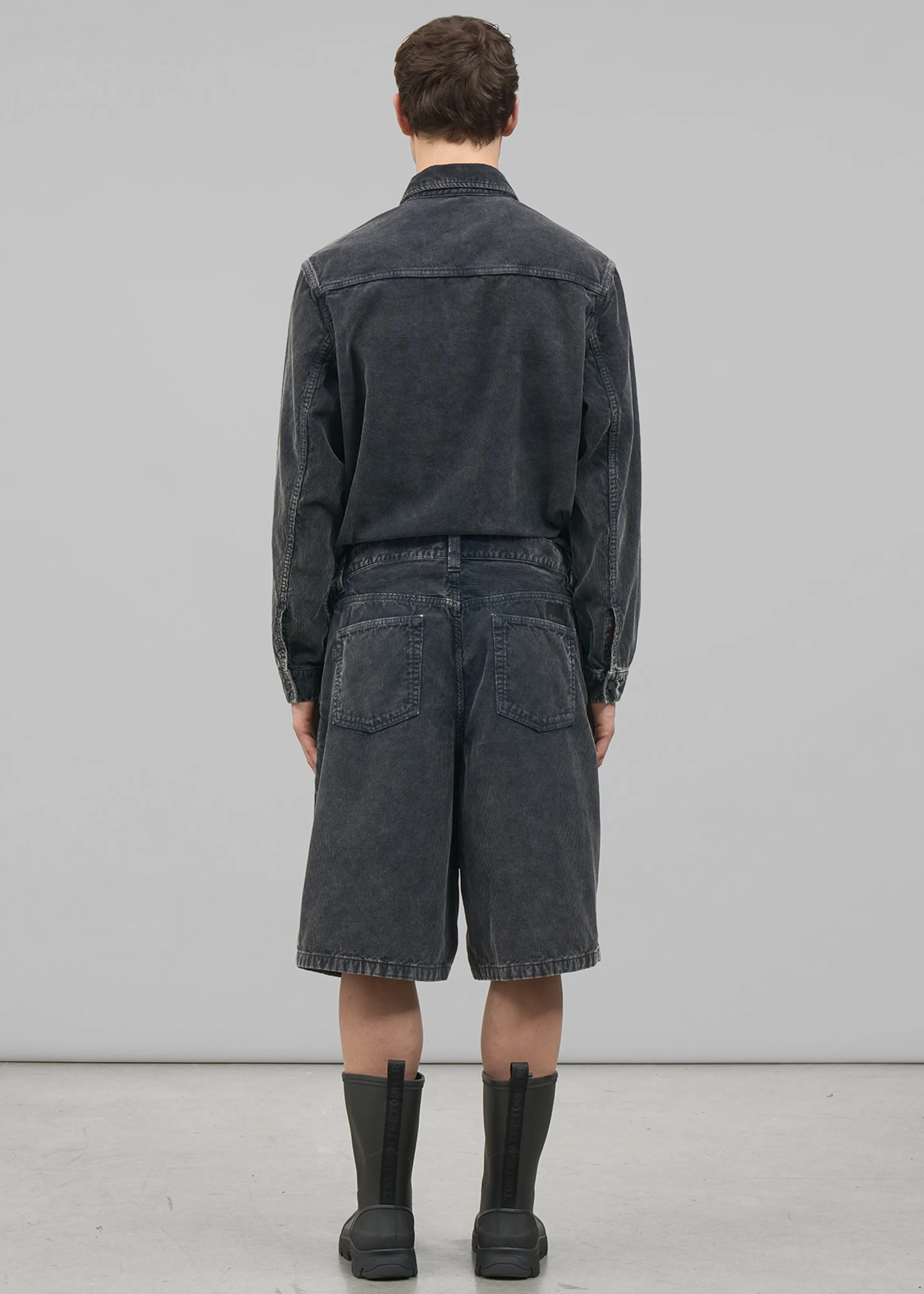 Haikure Bruce Velvet Shorts - Gray sold by Frankie Shop product image thumbnail 5