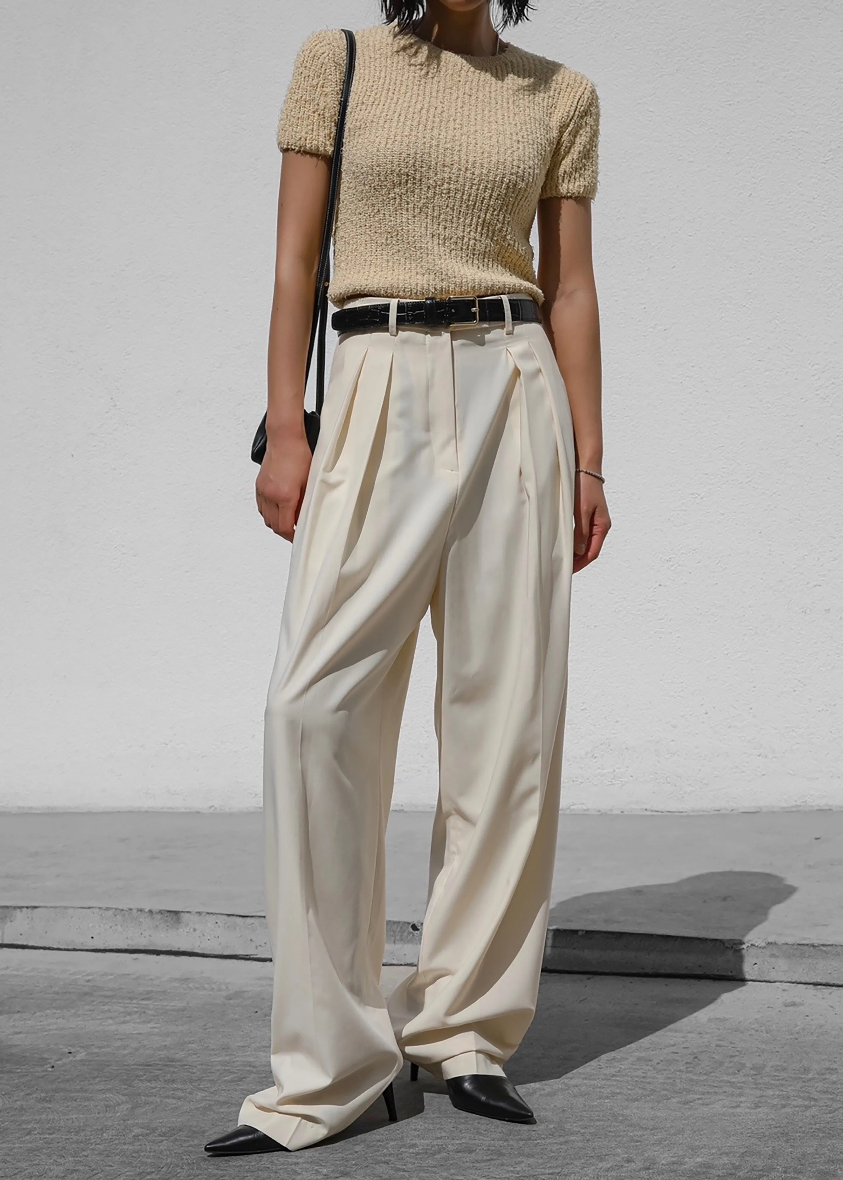 Pamela Trousers - Cornsilk sold by Frankie Shop product image thumbnail 5