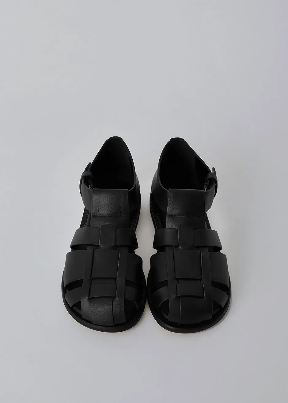 Low Classic Gladiator Sandals - Black sold by Frankie Shop