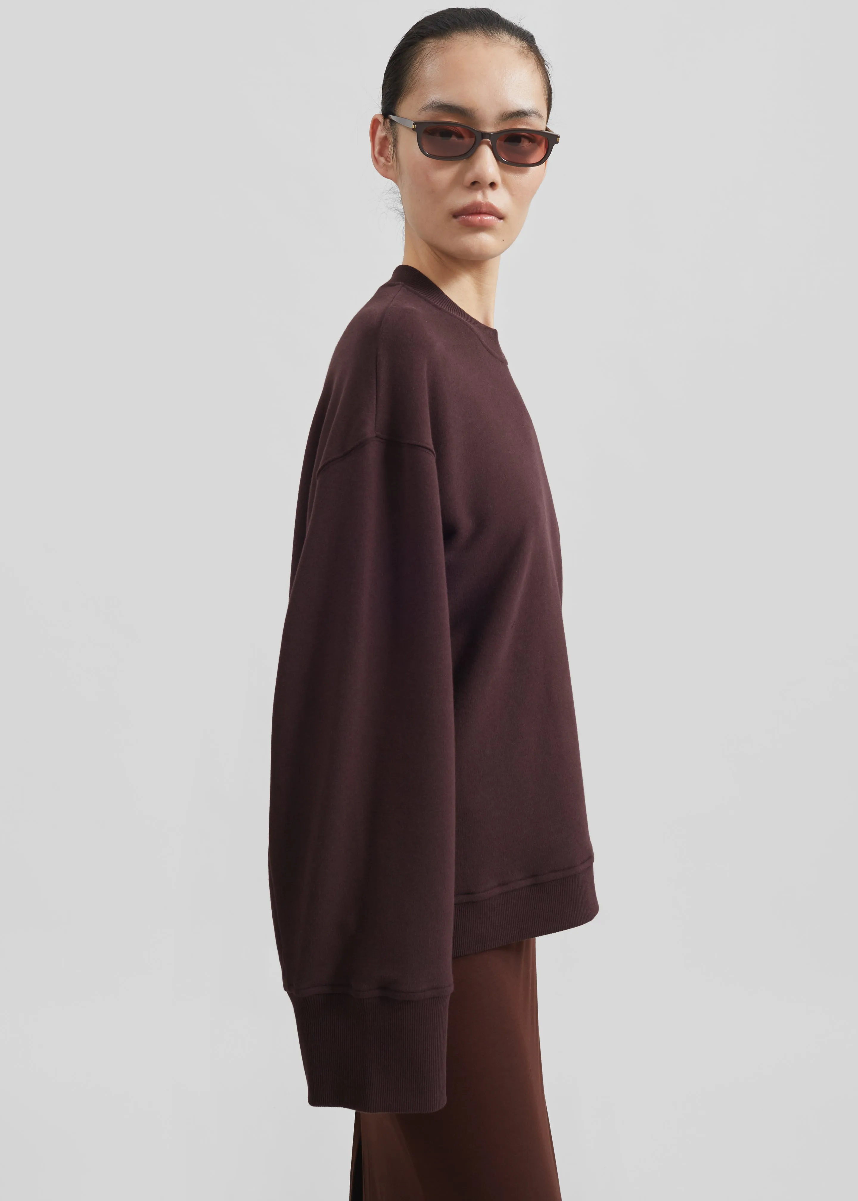 Talia Sweatshirt - Dark Plum sold by Frankie Shop product image thumbnail 2