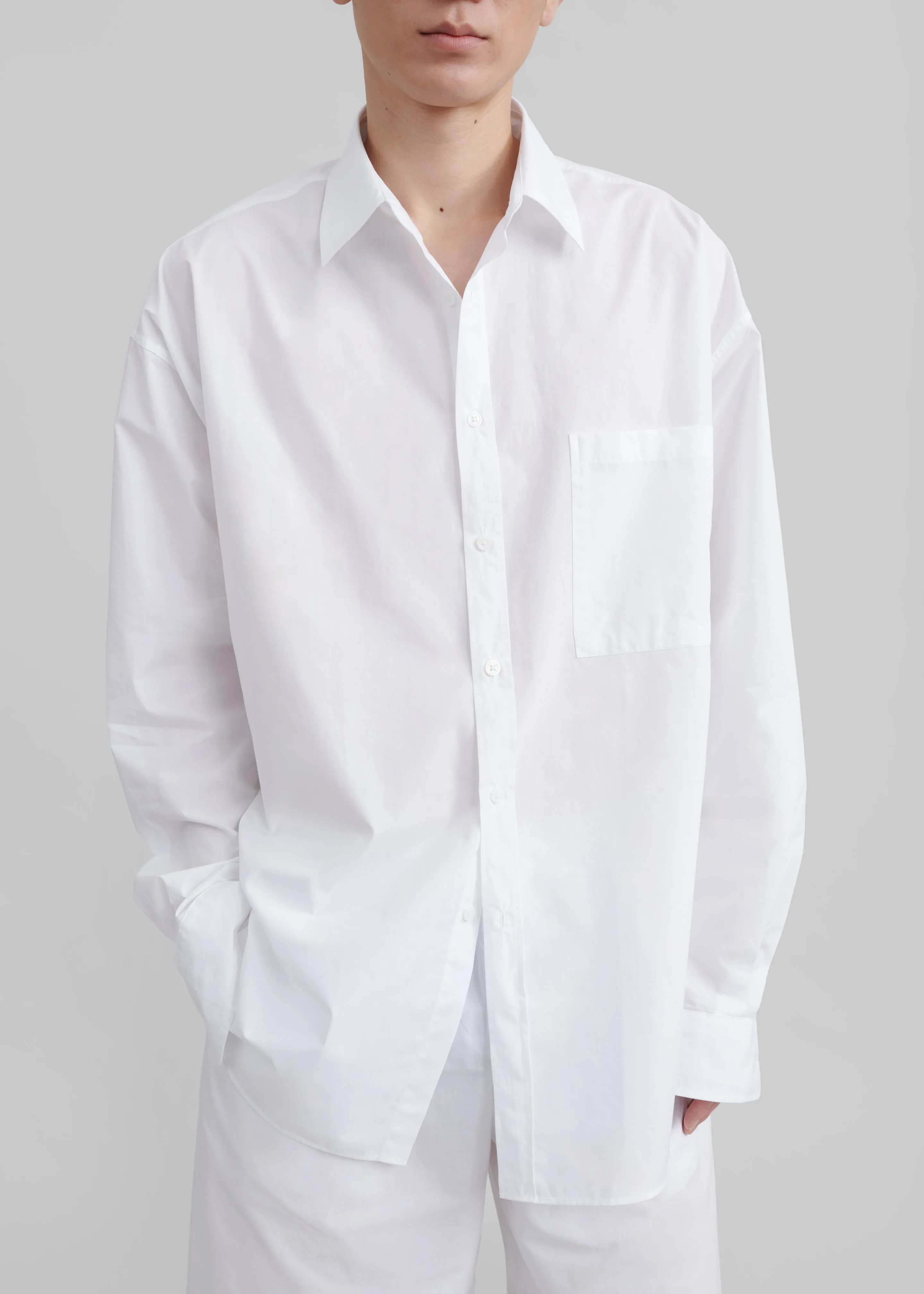 Matthias Oversized Shirt - White sold by Frankie Shop product image thumbnail 2