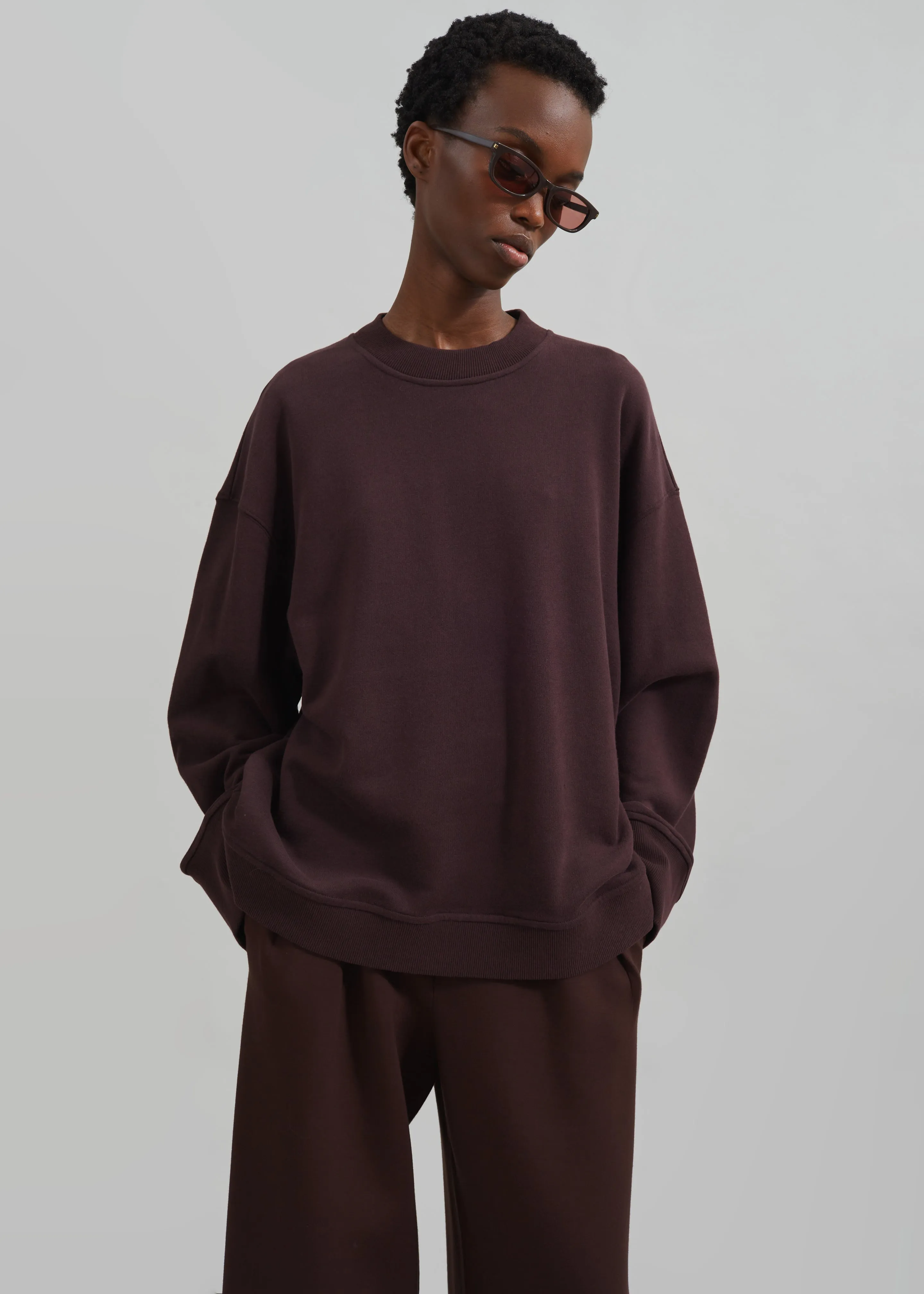 Talia Sweatshirt - Dark Plum sold by Frankie Shop product image thumbnail 4