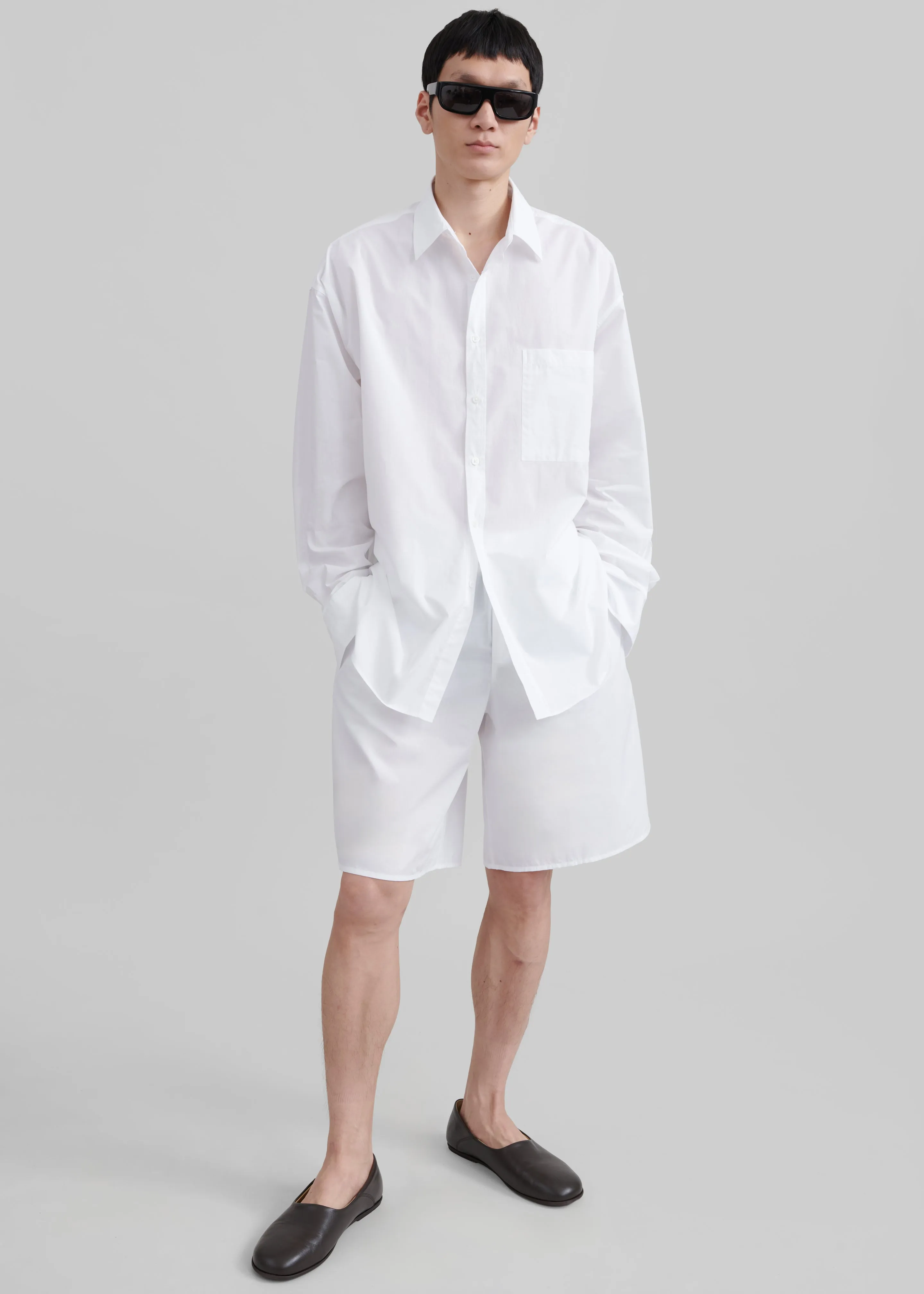 Matthias Oversized Shirt - White sold by Frankie Shop