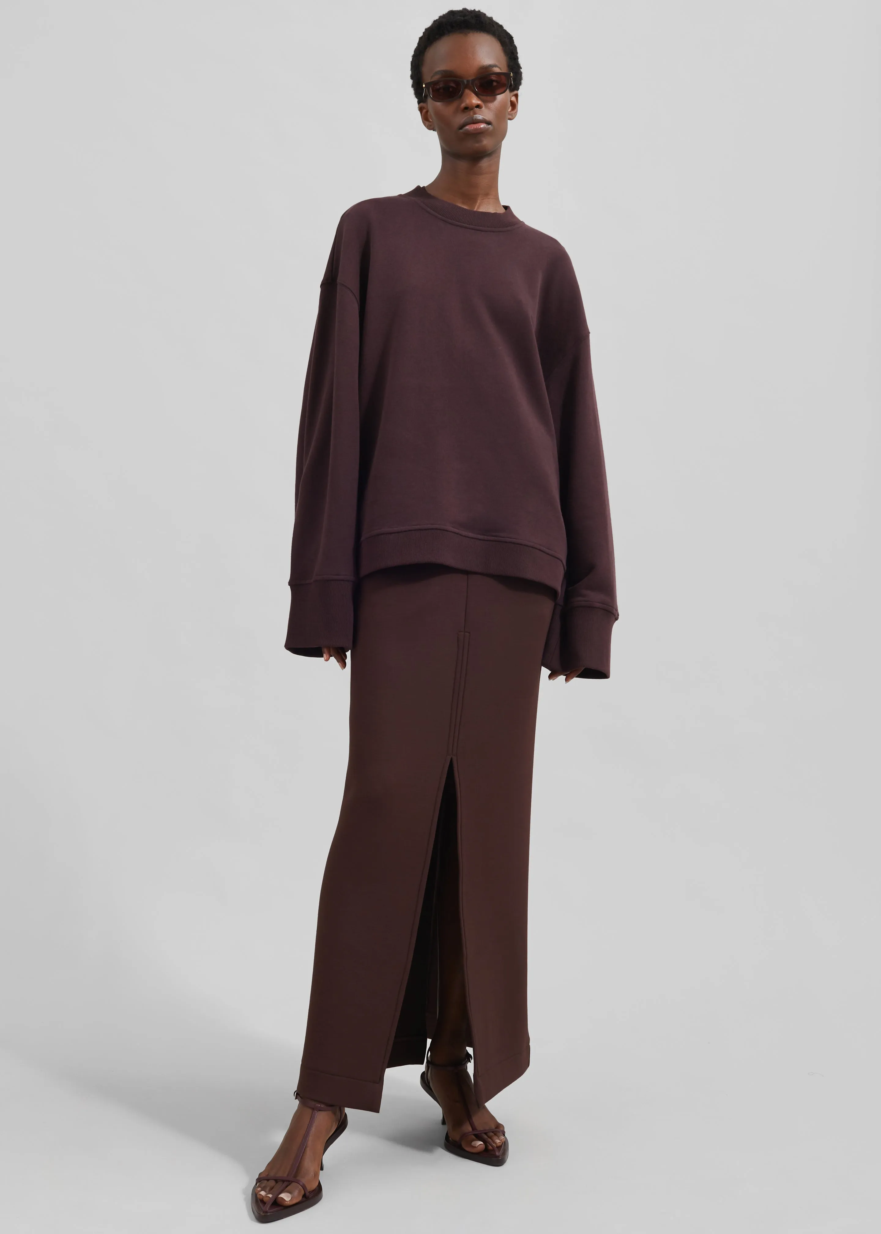 Talia Sweatshirt - Dark Plum sold by Frankie Shop product image thumbnail 5