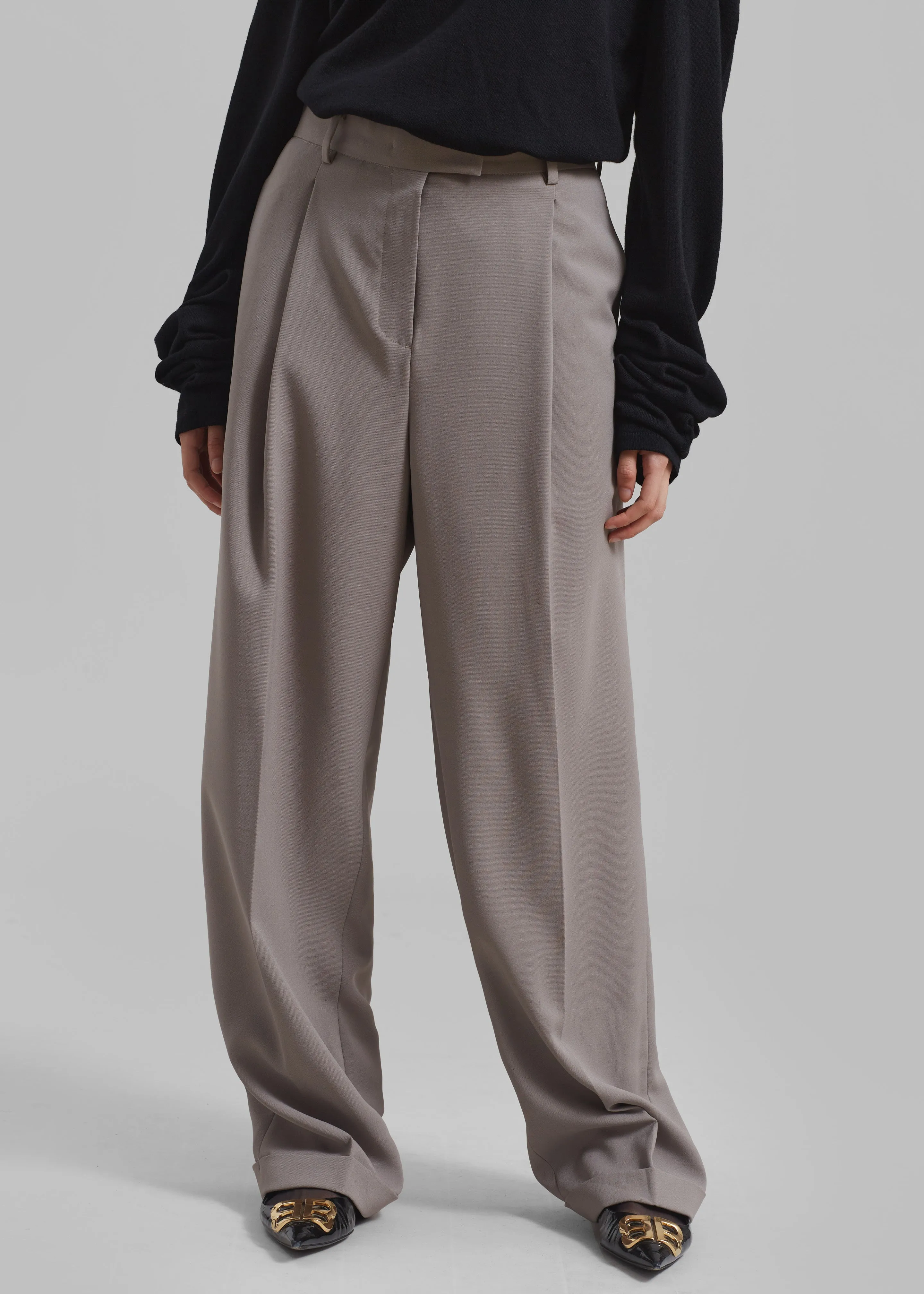 Quinnie Trousers - Grey sold by Frankie Shop product image thumbnail 4