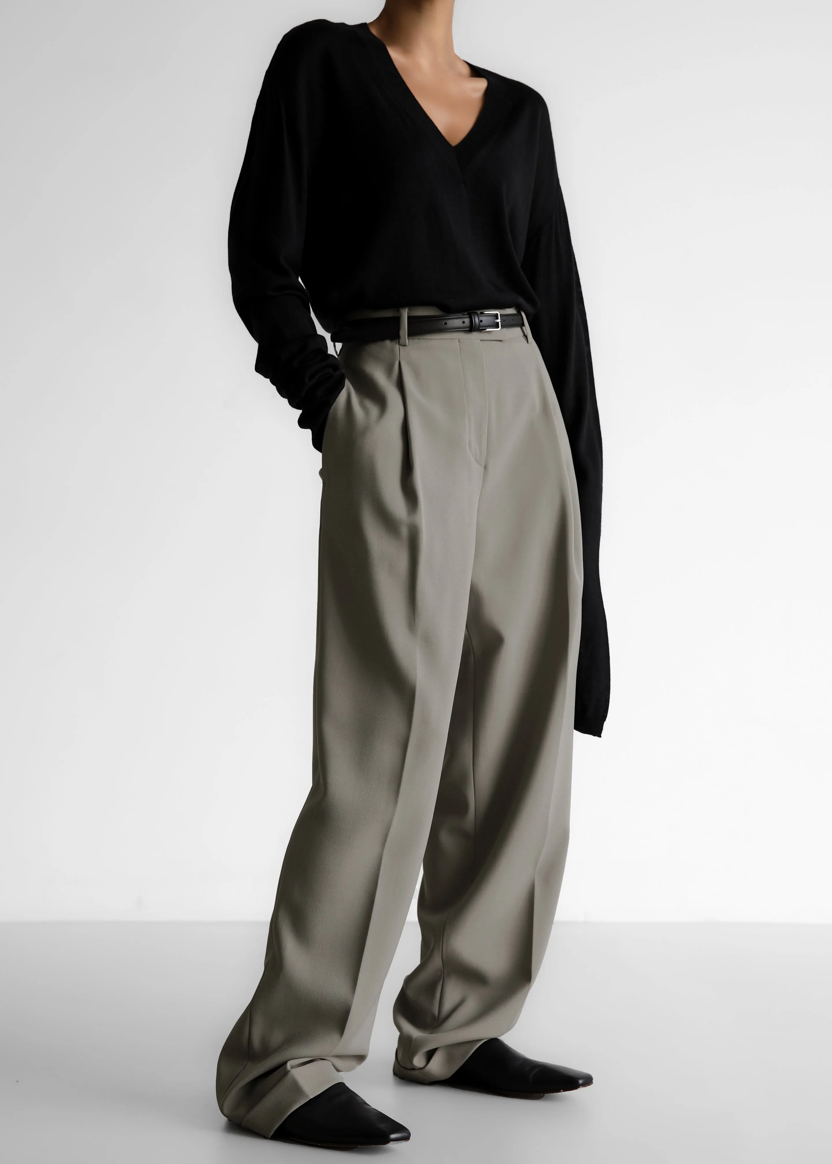 Quinnie Trousers - Grey sold by Frankie Shop product image thumbnail 3