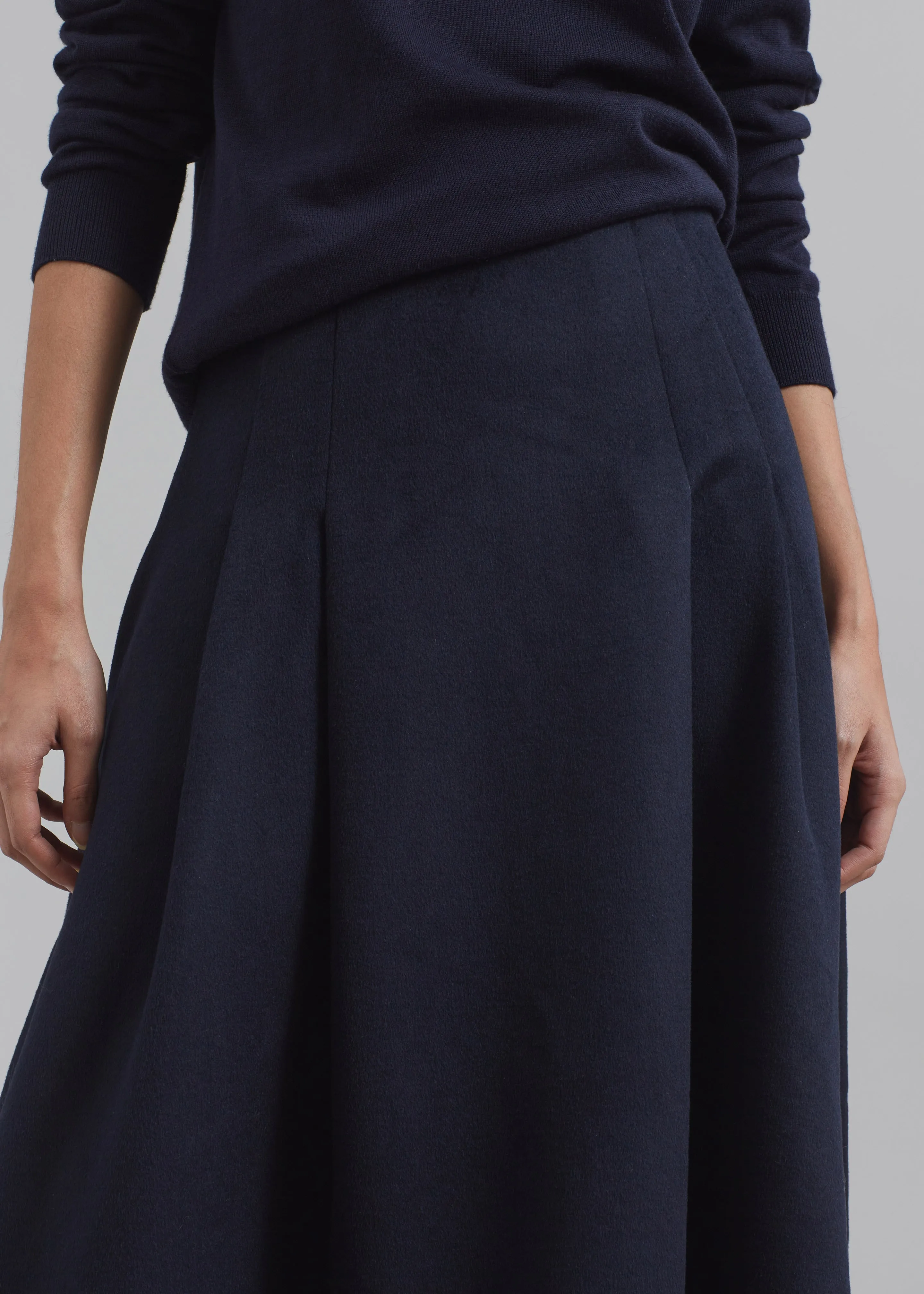Leila Flared Skirt - Navy sold by Frankie Shop product image thumbnail 3