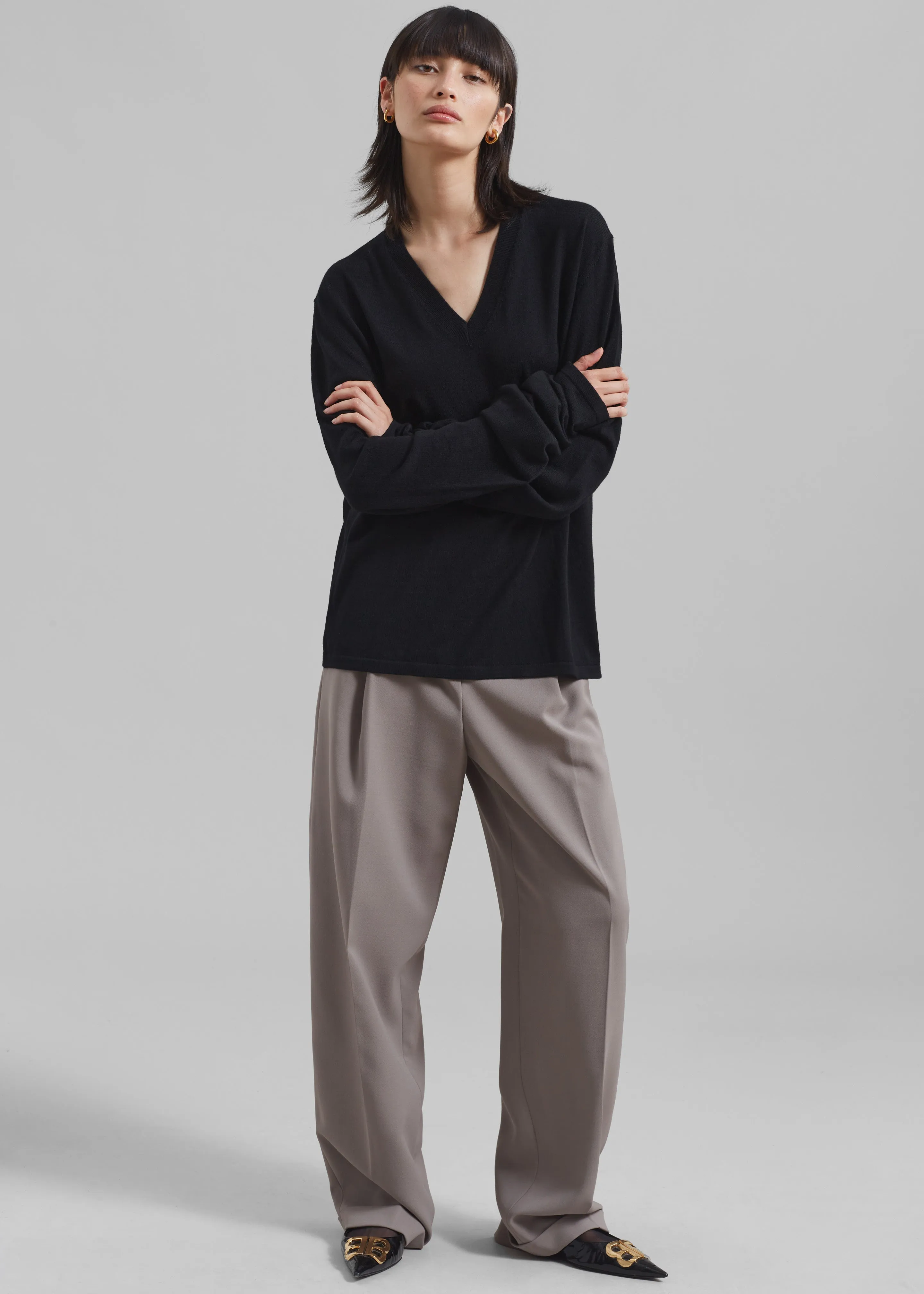 Quinnie Trousers - Grey sold by Frankie Shop product image thumbnail 5