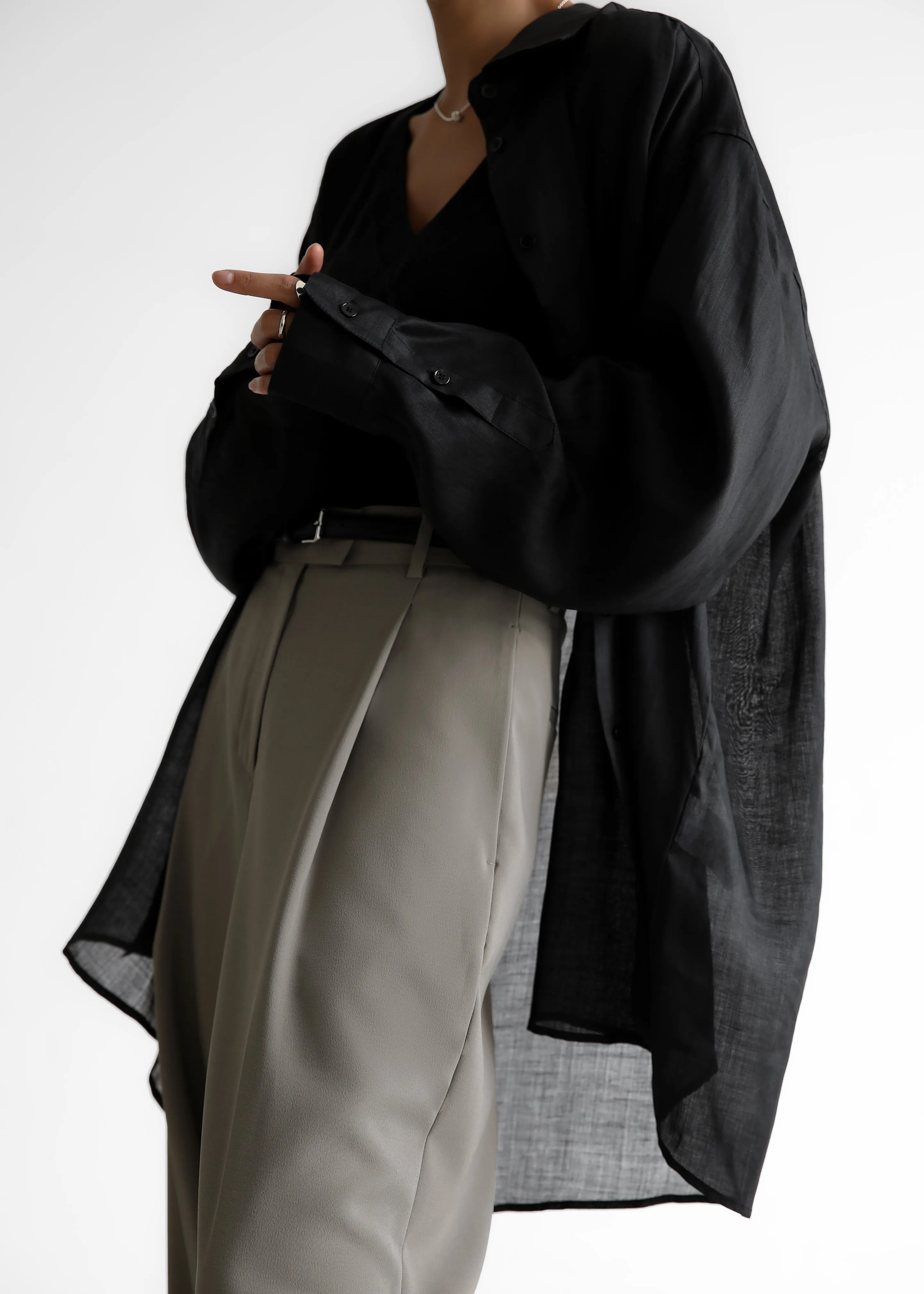 Quinnie Trousers - Grey sold by Frankie Shop product image thumbnail 2