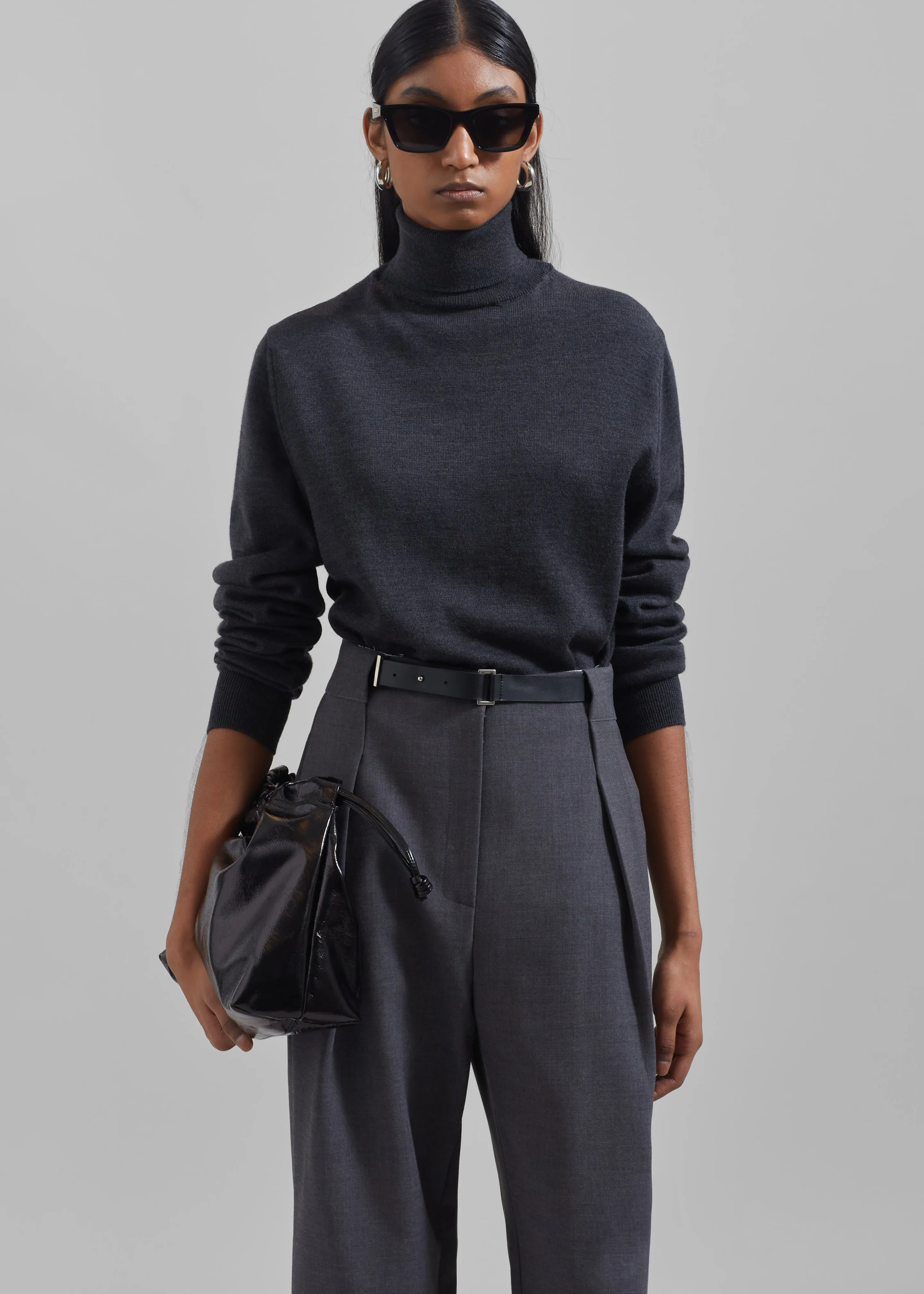 Corinne Belted Pants - Charcoal sold by Frankie Shop product image thumbnail 5