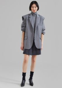 Senol Blazer Vest - Grey sold by Frankie Shop