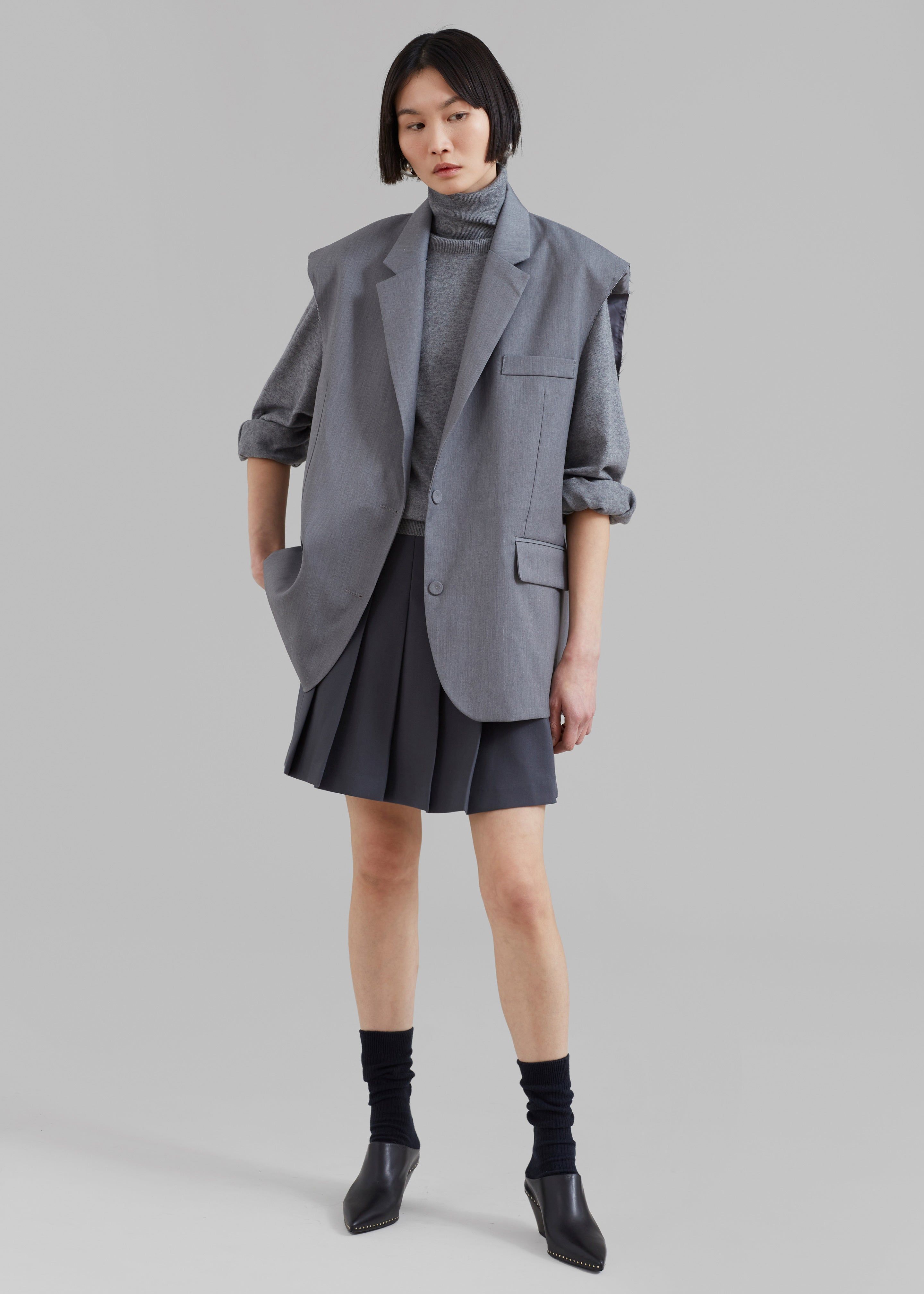 Senol Blazer Vest - Grey sold by Frankie Shop product image thumbnail 2