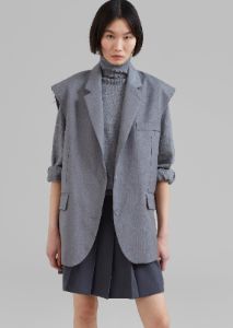 Senol Blazer Vest - Grey sold by Frankie Shop