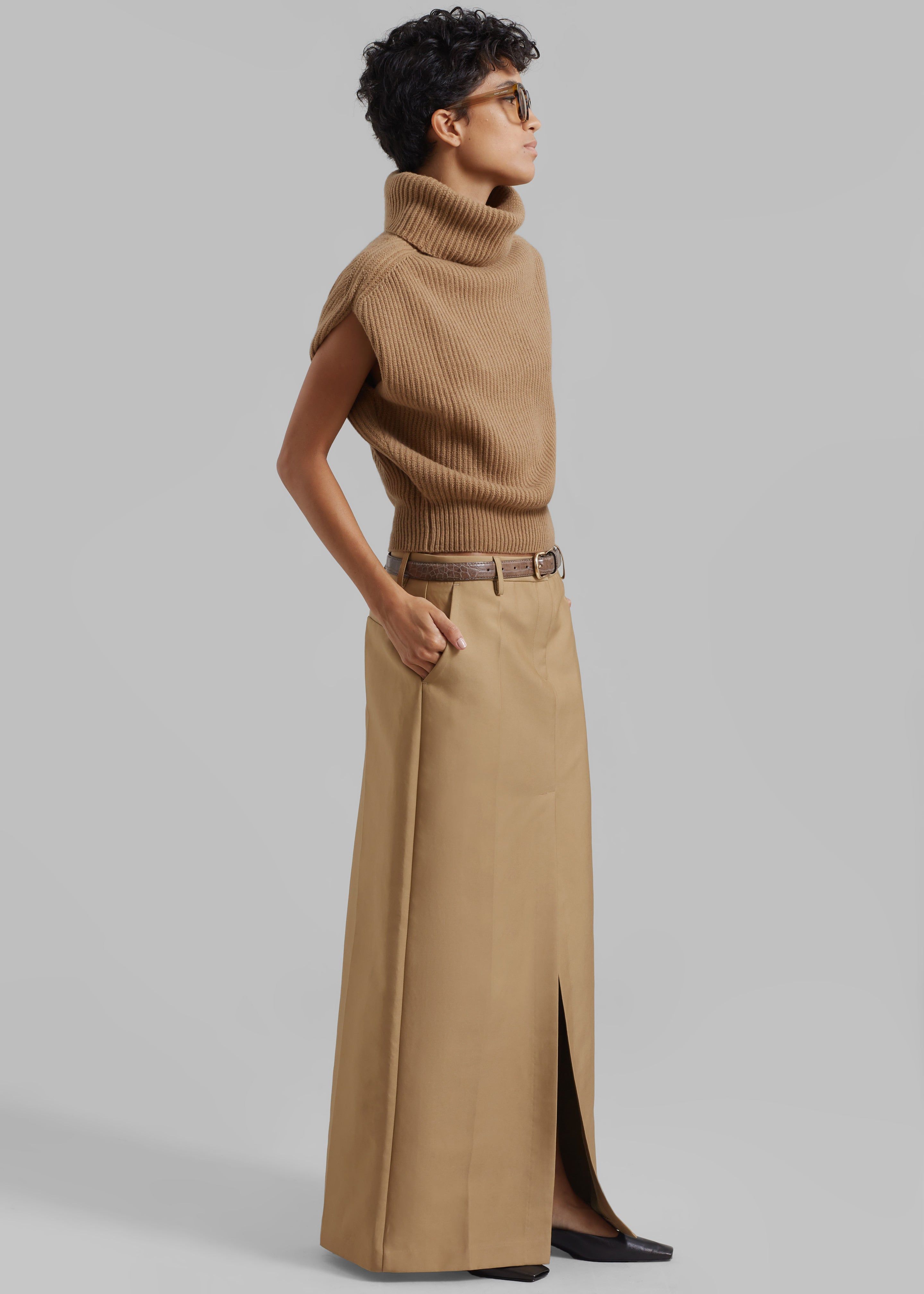 Lana Sleeveless Turtleneck - Camel sold by Frankie Shop product image thumbnail 3