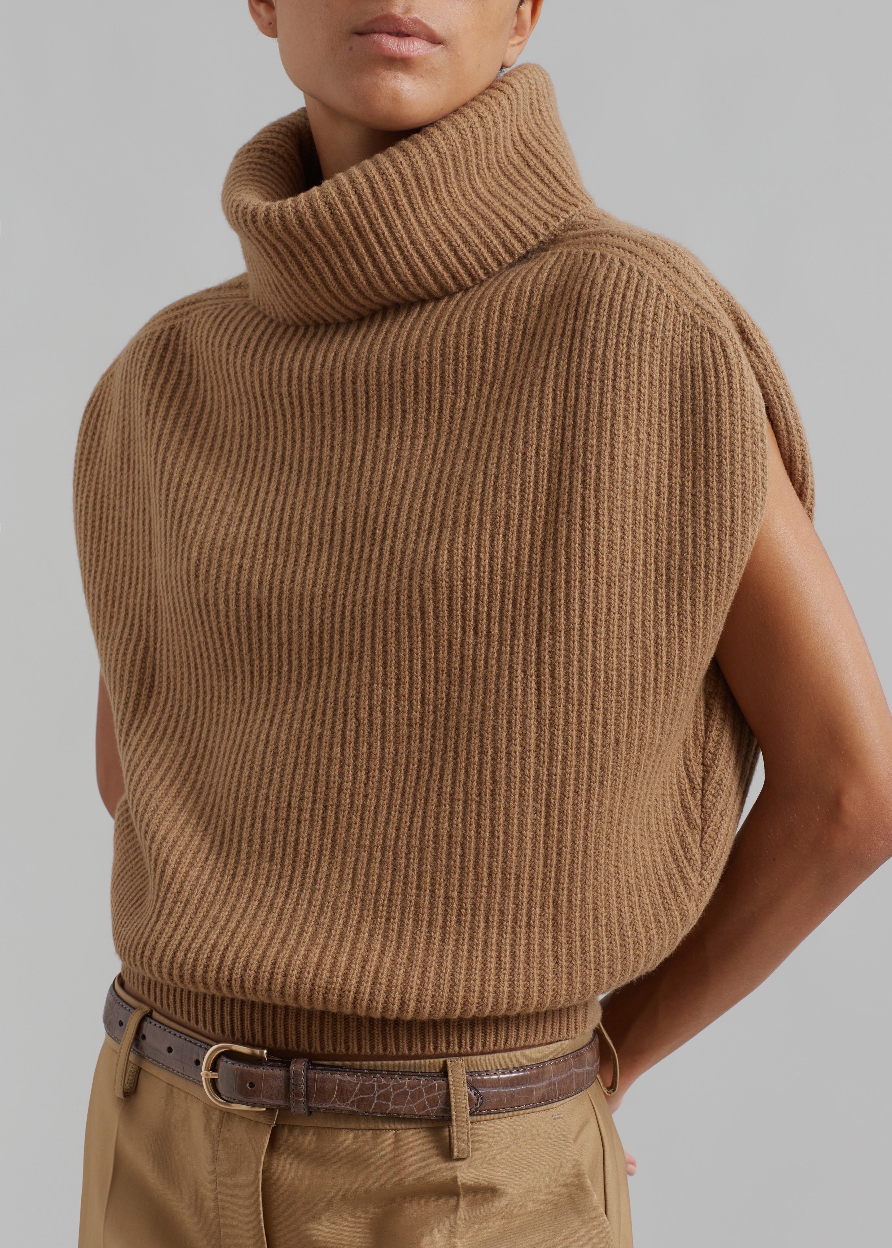 Lana Sleeveless Turtleneck - Camel sold by Frankie Shop product image thumbnail 2