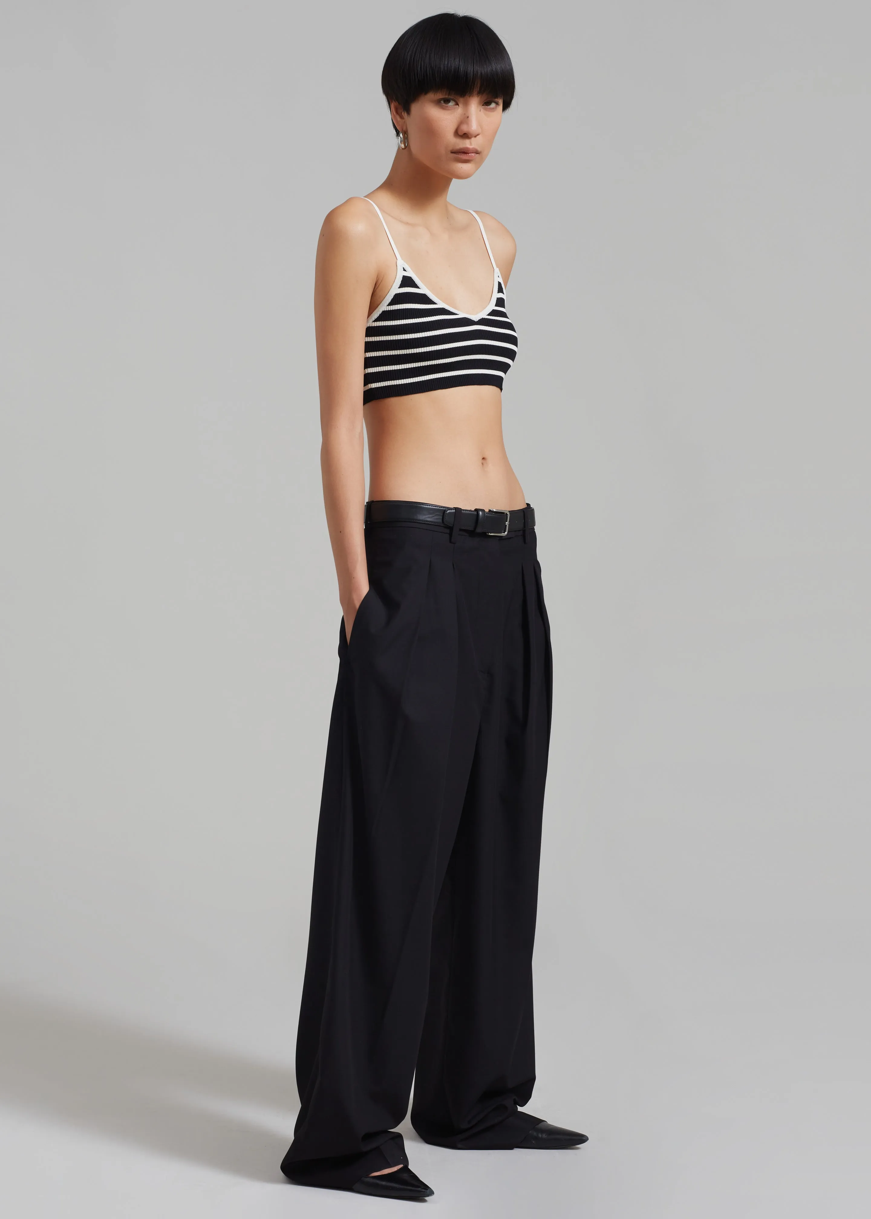 Jade Knit Bralette - White Stripe sold by Frankie Shop product image thumbnail 4