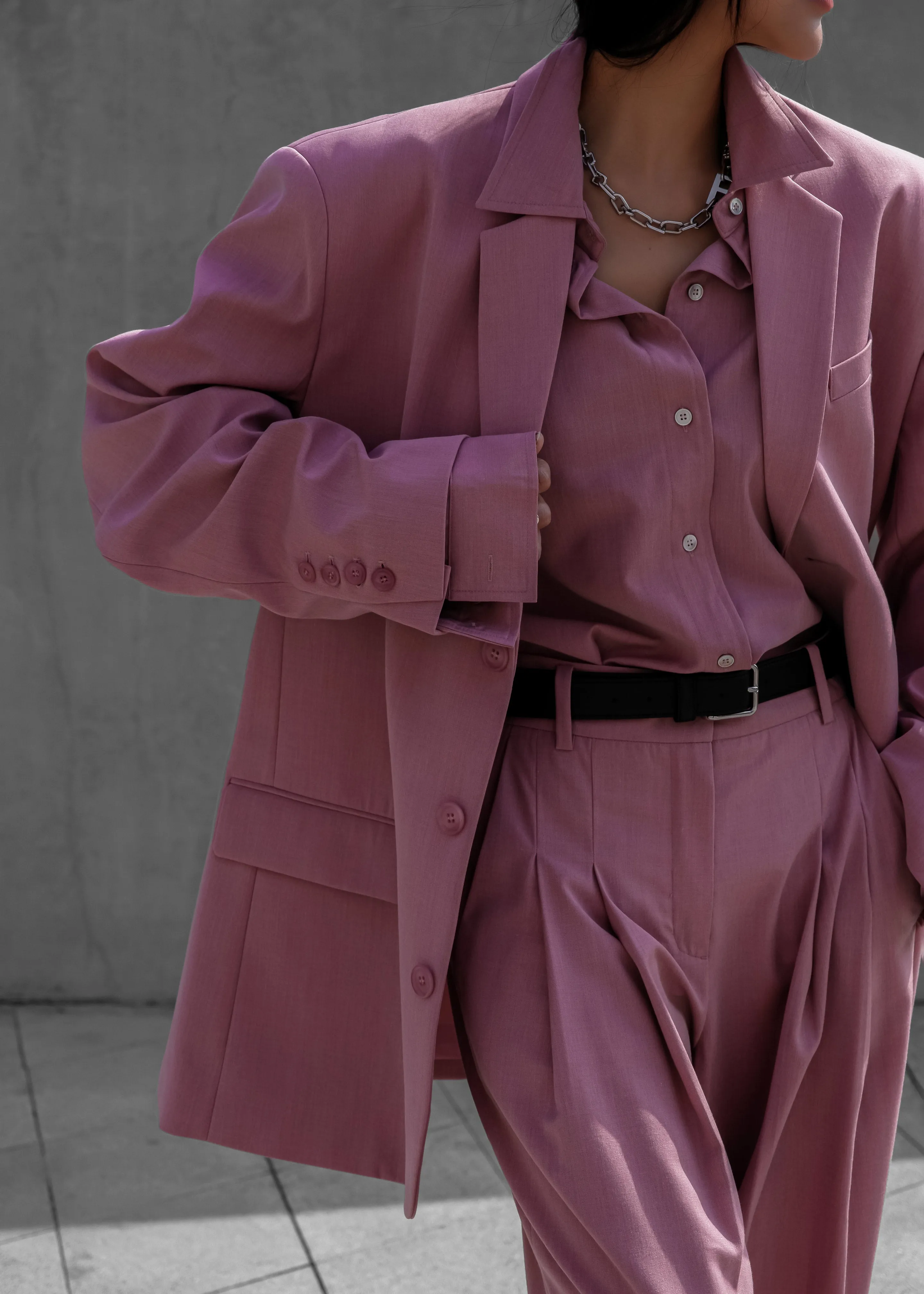 Gelso Oversized Blazer - Rose sold by Frankie Shop product image thumbnail 3