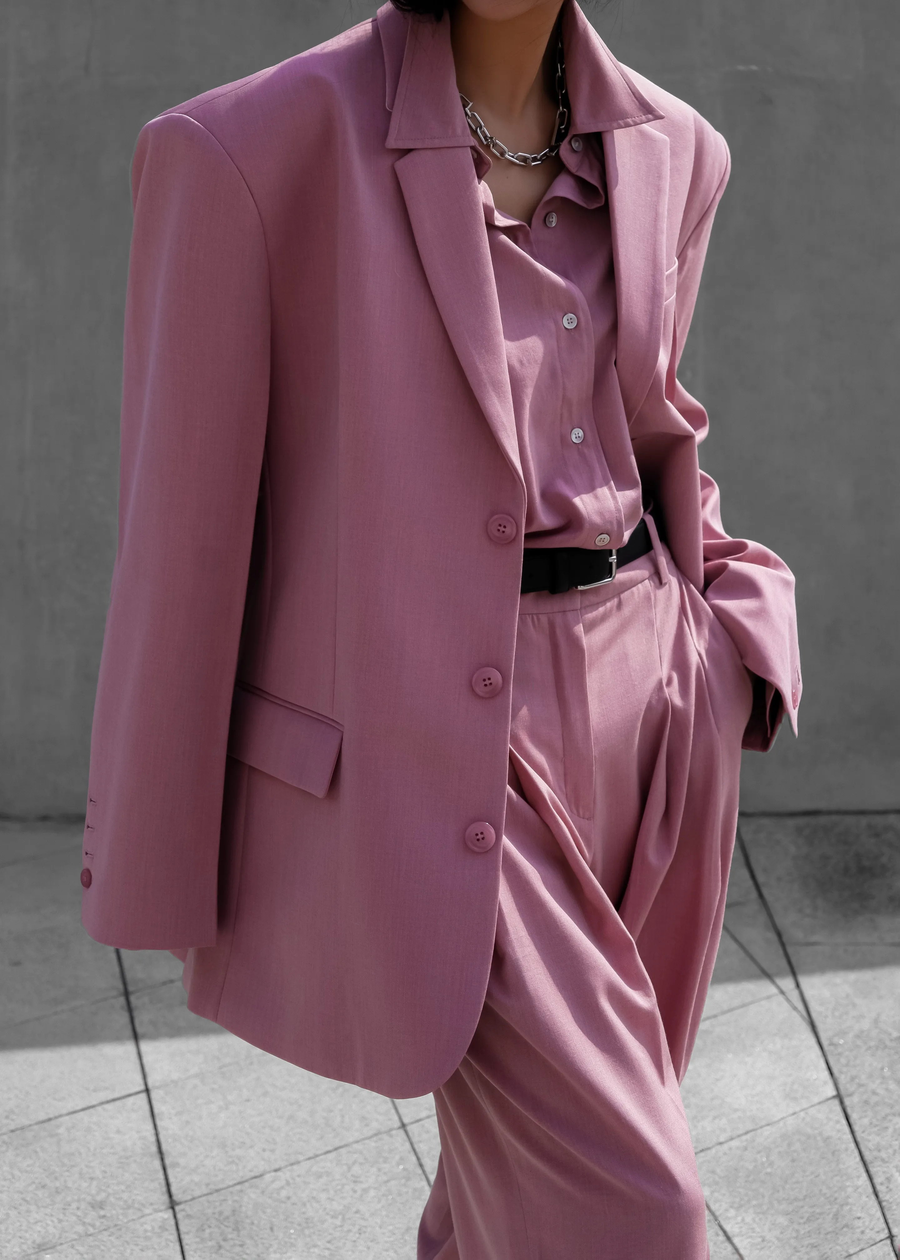 Gelso Oversized Blazer - Rose sold by Frankie Shop