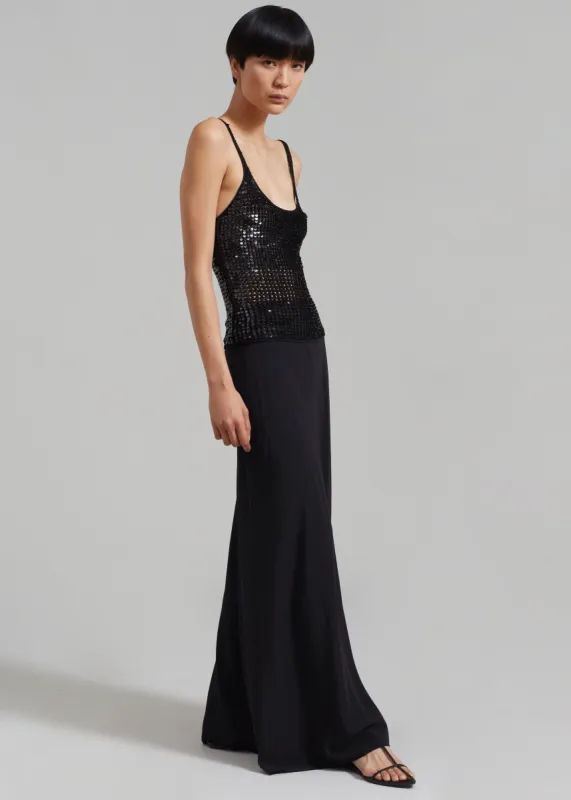 Matteau Bias Elastic Skirt - Black made by Frankie Shop