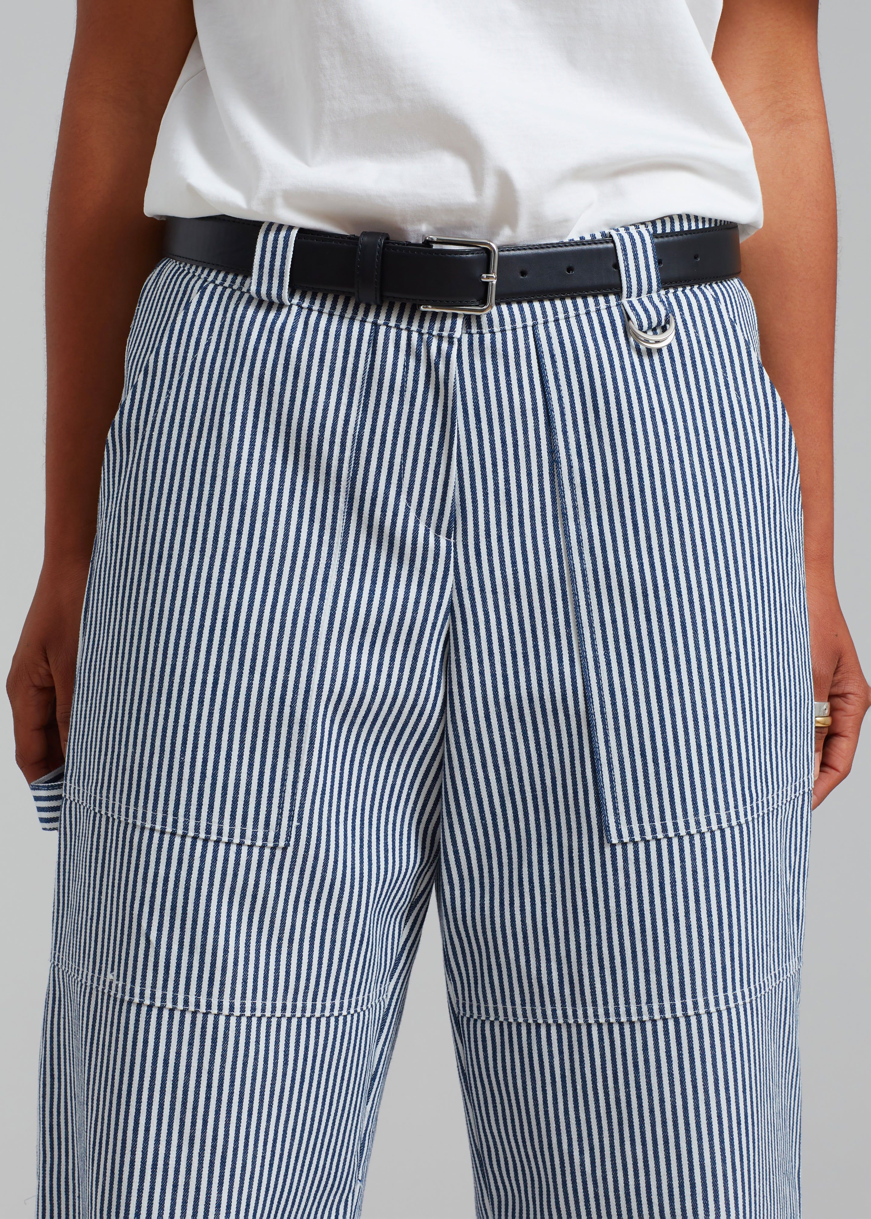 Kendall Pants - Blue Stripe sold by Frankie Shop product image thumbnail 3