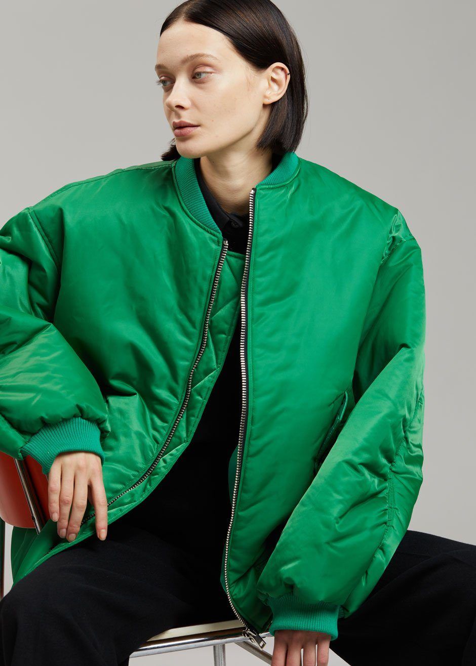 Astra Bomber Jacket - Kelly Green sold by Frankie Shop