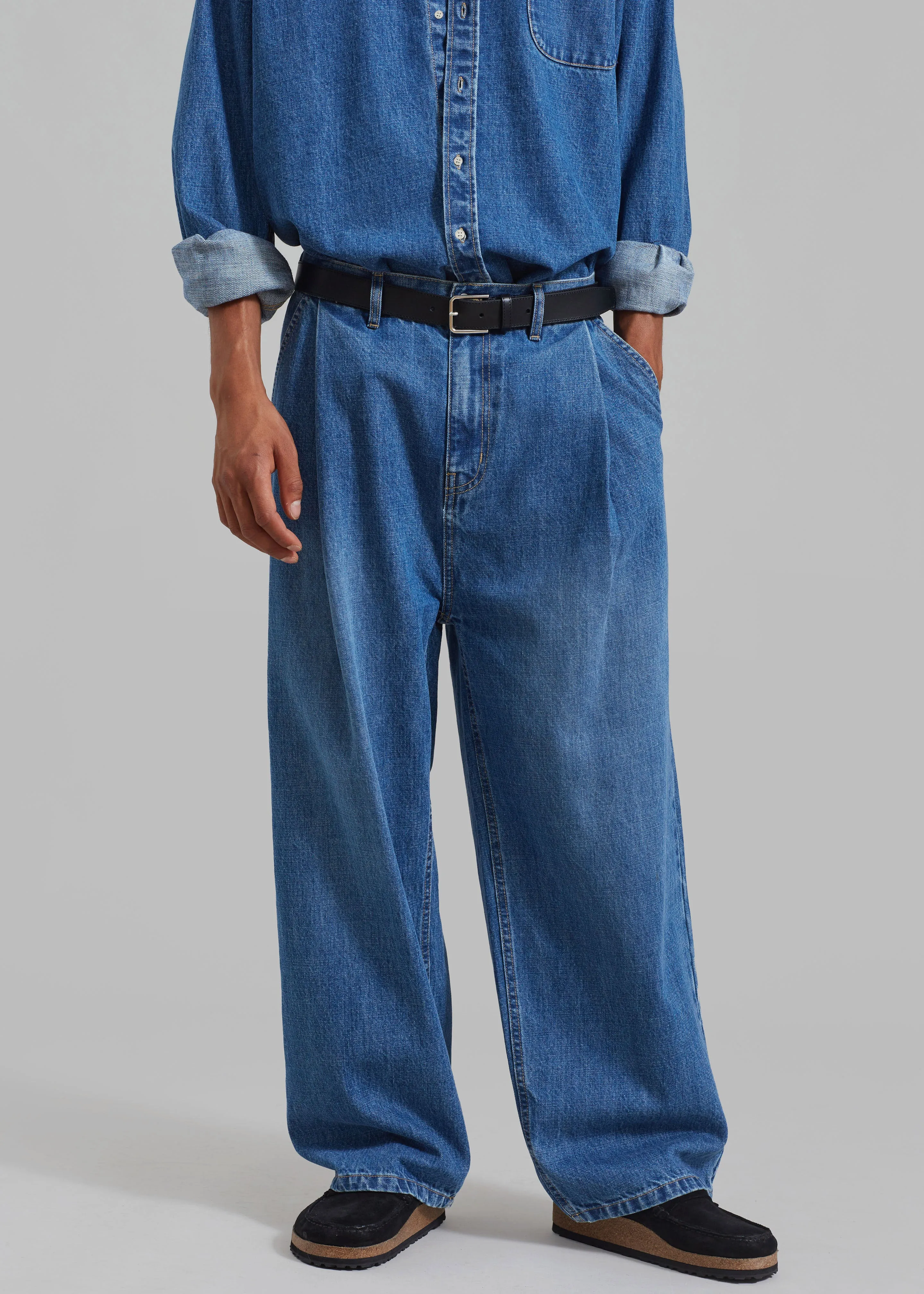 Drew Denim Pants - Medium Wash sold by Frankie Shop