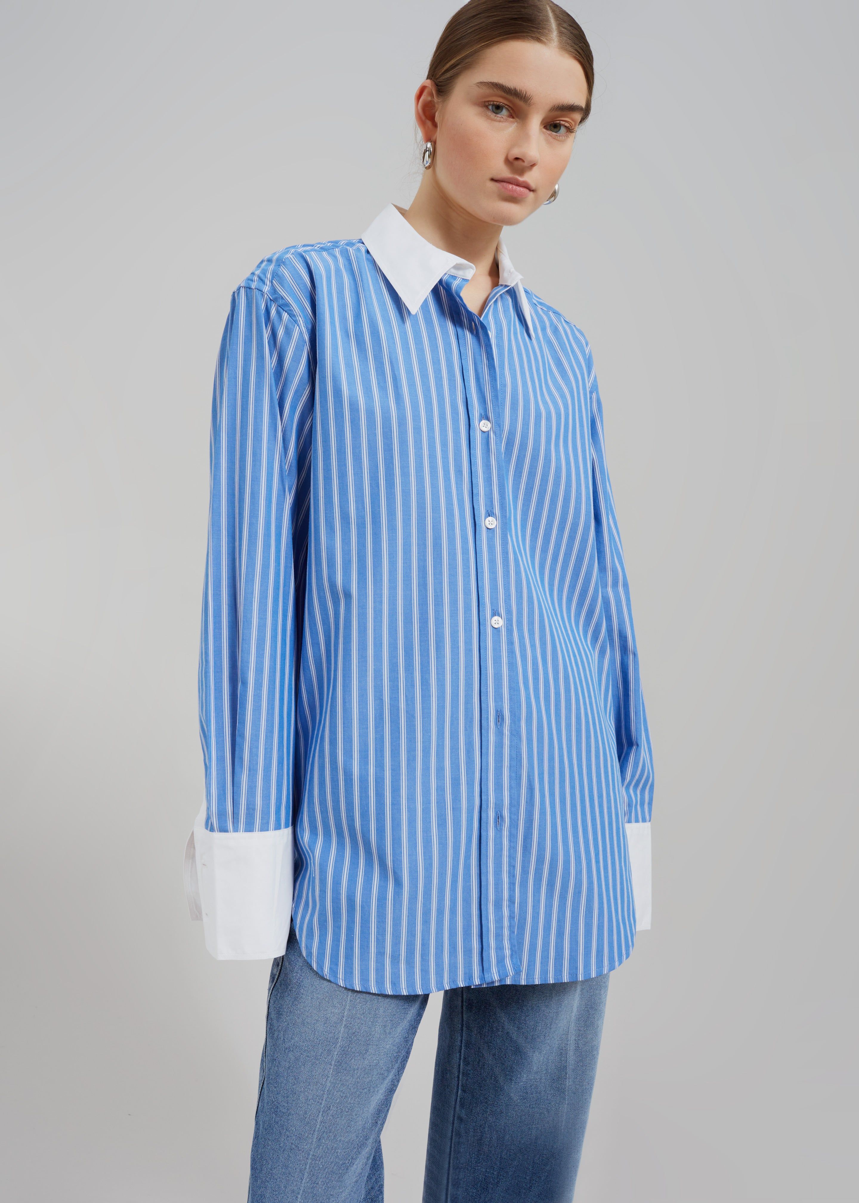 Samsøe Samsøe Salovas Shirt - Blue St sold by Frankie Shop product image thumbnail 3