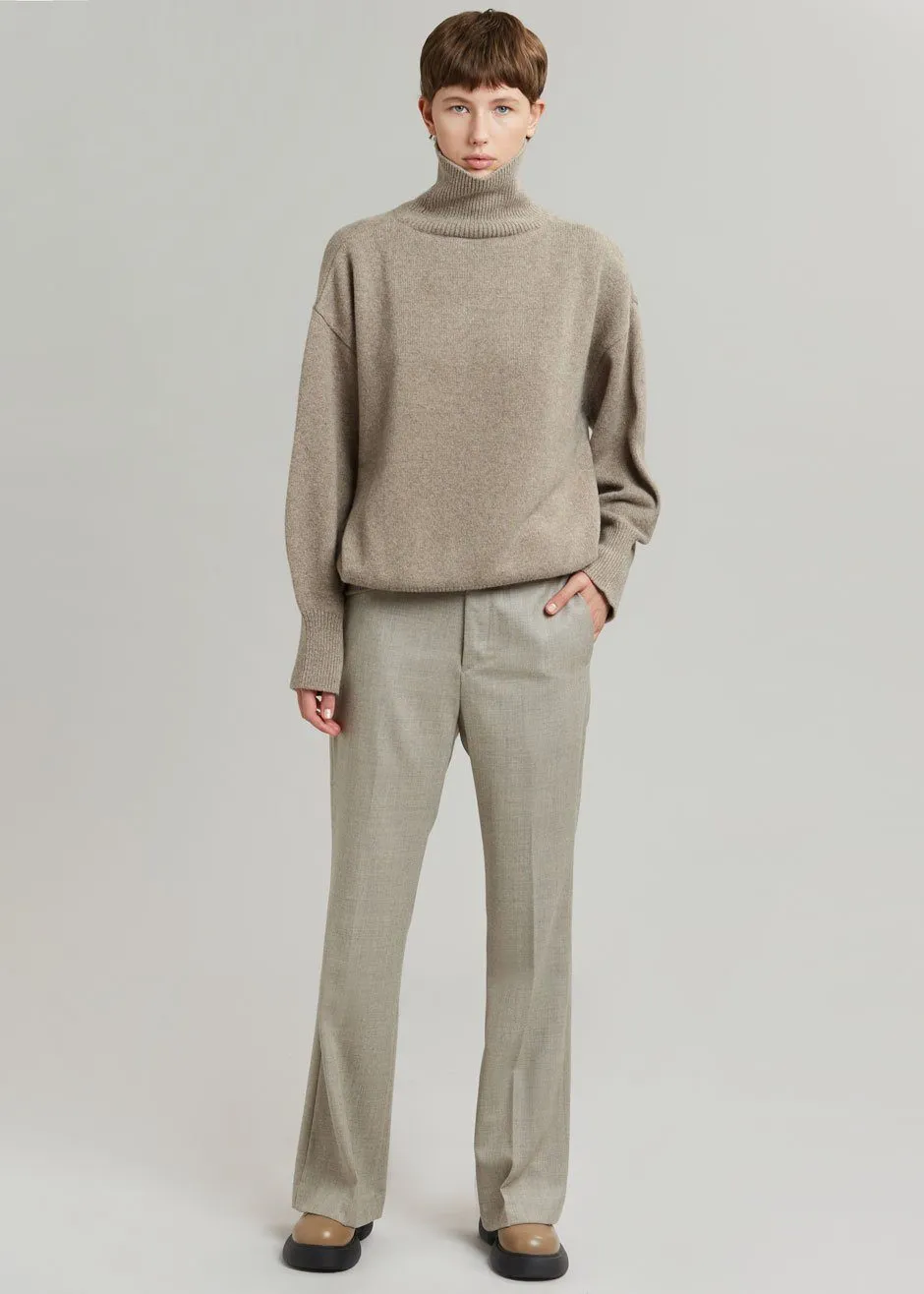 Lennon Wool Pants - Slate Green sold by Frankie Shop