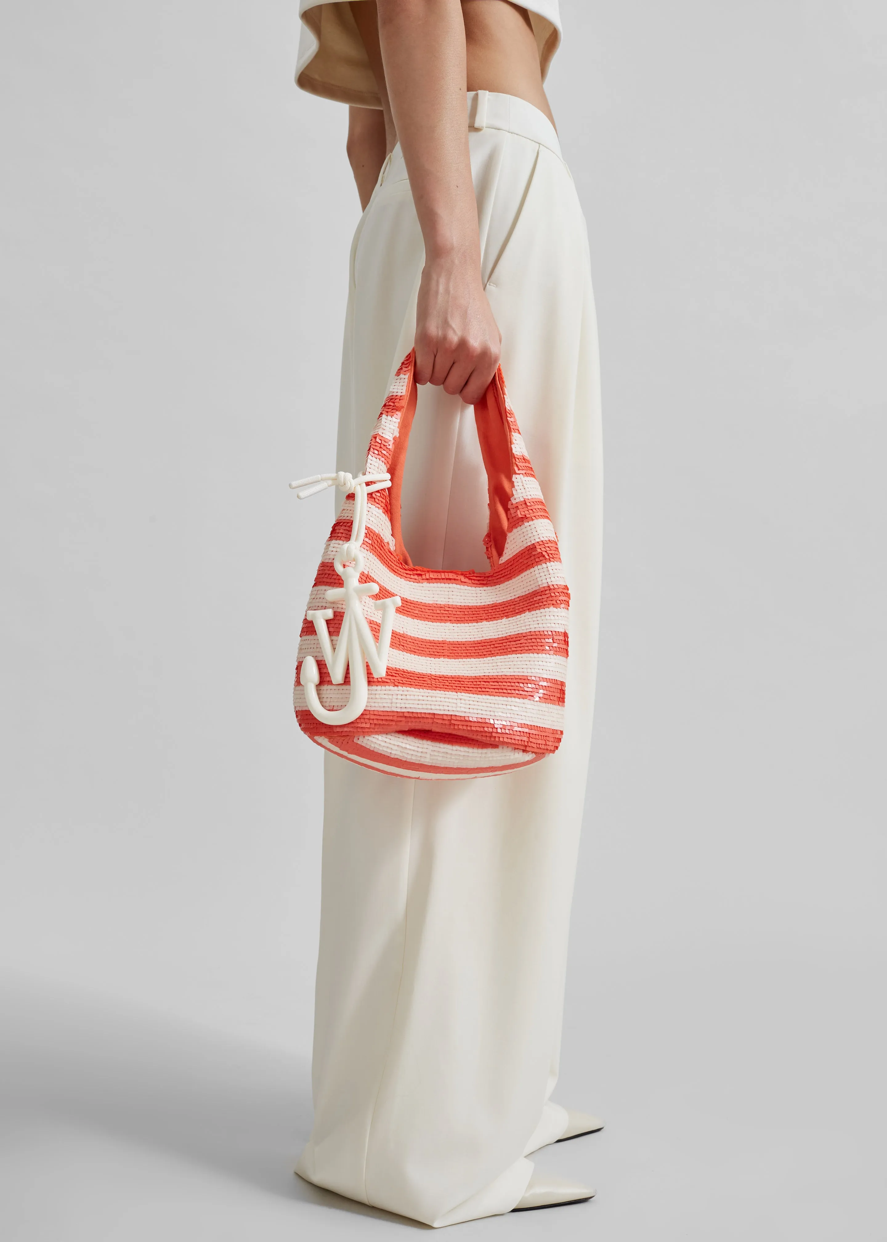 JW Anderson Mini Sequin Shopper - Orange/White sold by Frankie Shop product image thumbnail 2