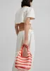 JW Anderson Mini Sequin Shopper - Orange/White sold by Frankie Shop