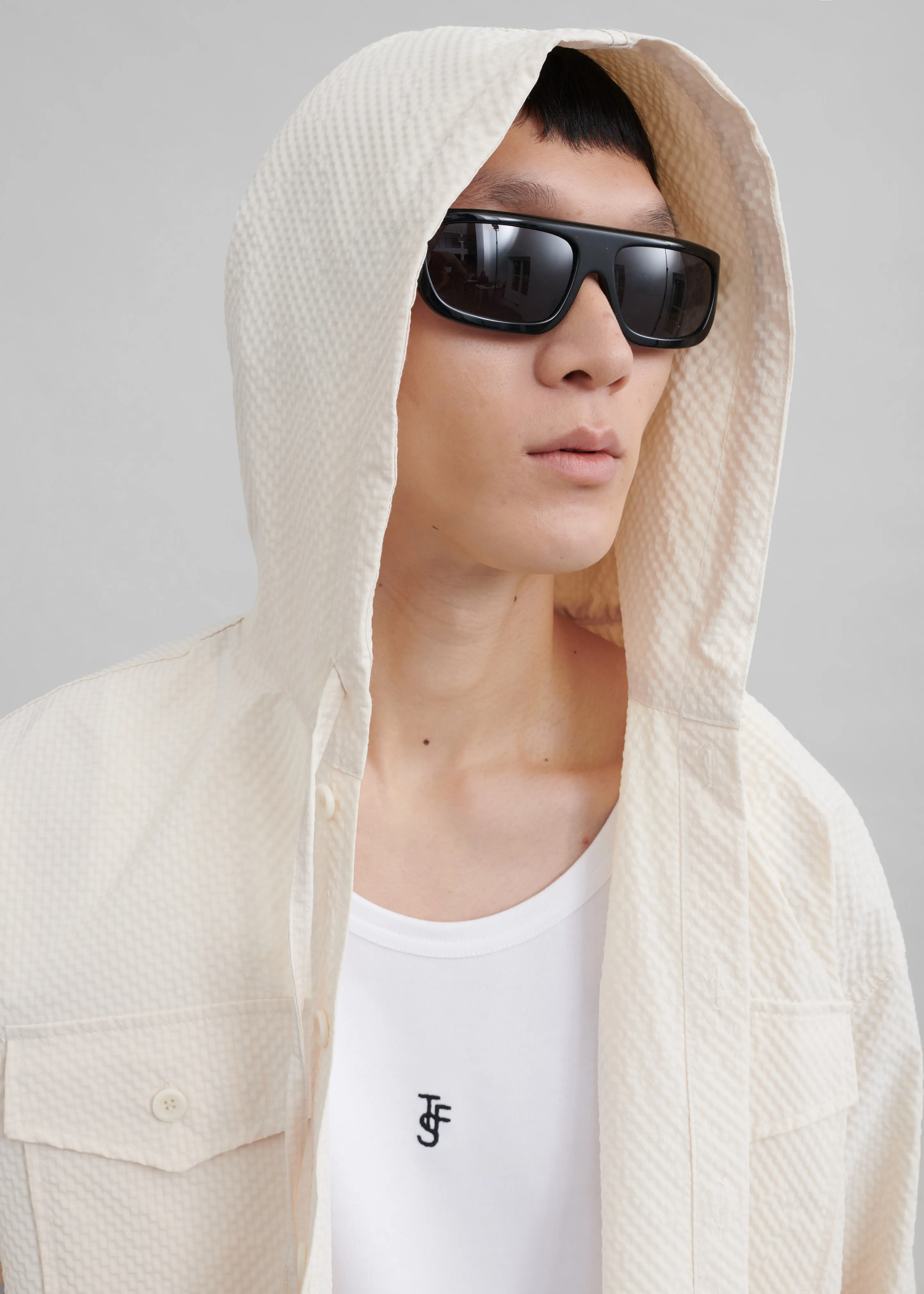 Lars Hooded Jacket - Beige sold by Frankie Shop product image thumbnail 4