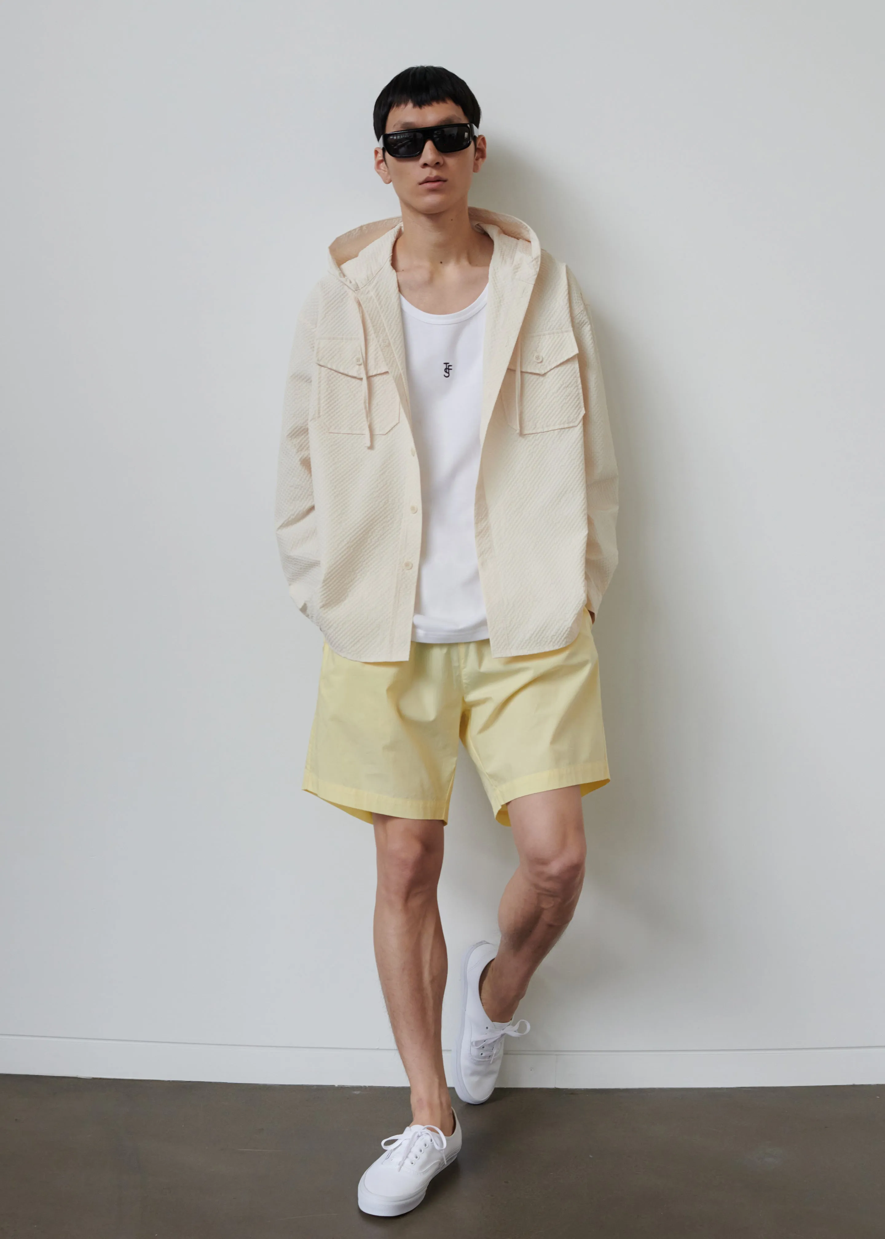 Lars Hooded Jacket - Beige sold by Frankie Shop