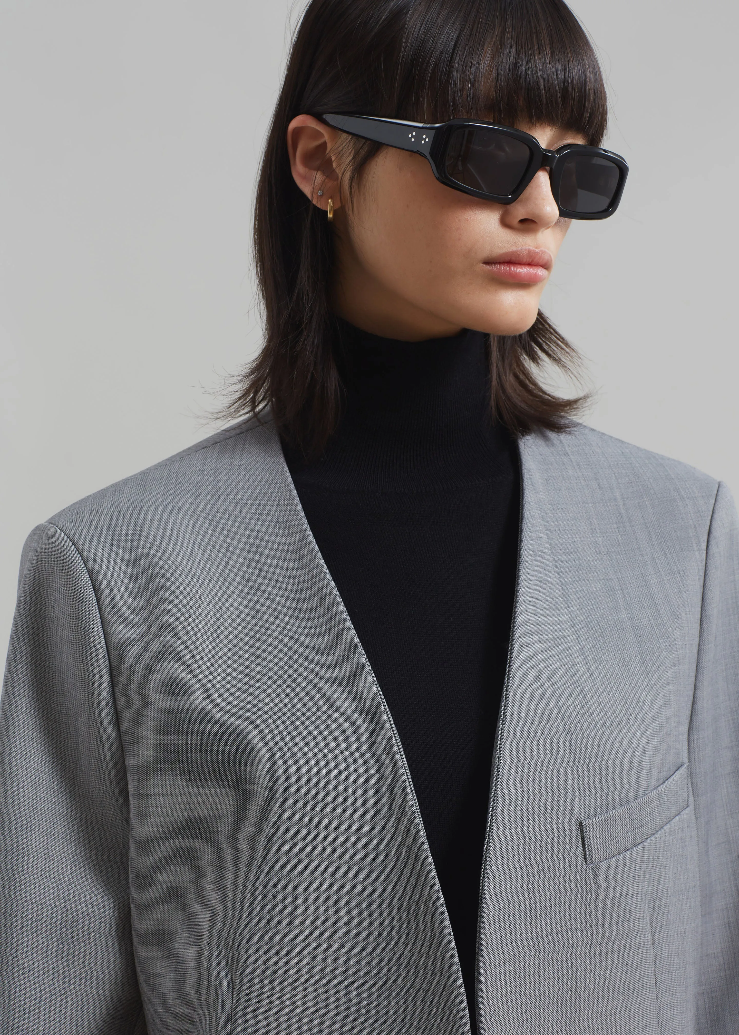 Gillian Collarless Blazer - Grey sold by Frankie Shop product image thumbnail 4