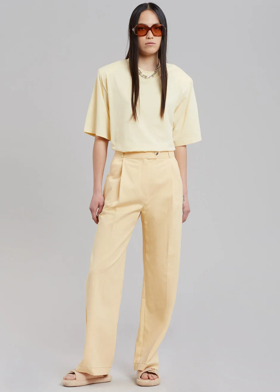 Kusa Slit Tee - Pale Yellow sold by Frankie Shop product image thumbnail 5